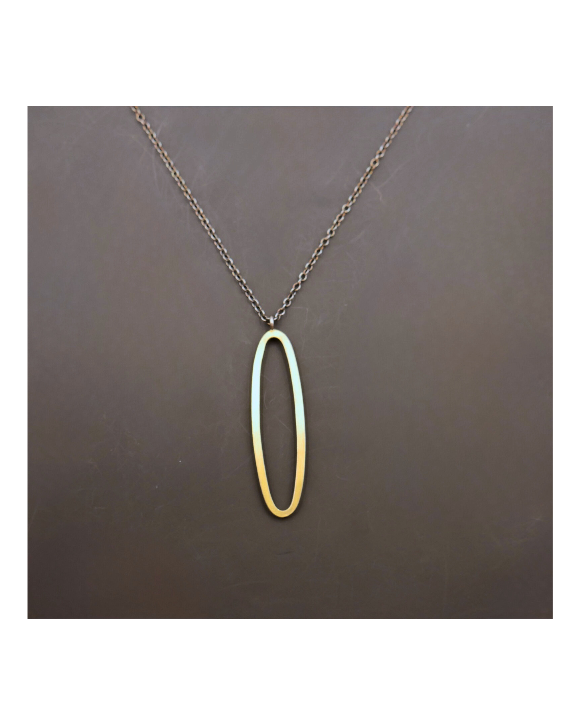 22K Oval Necklace
