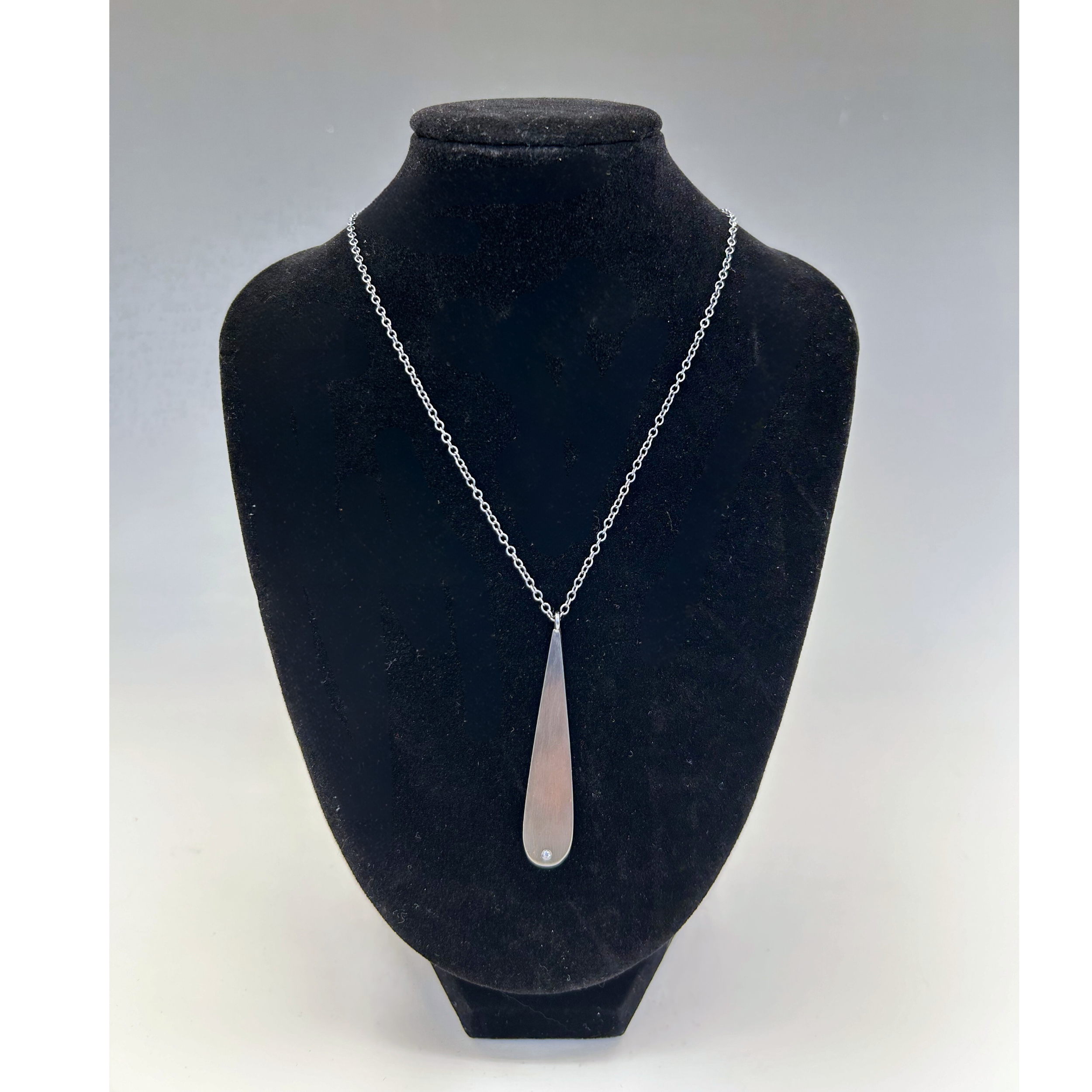 Teardrop Diamond Necklace