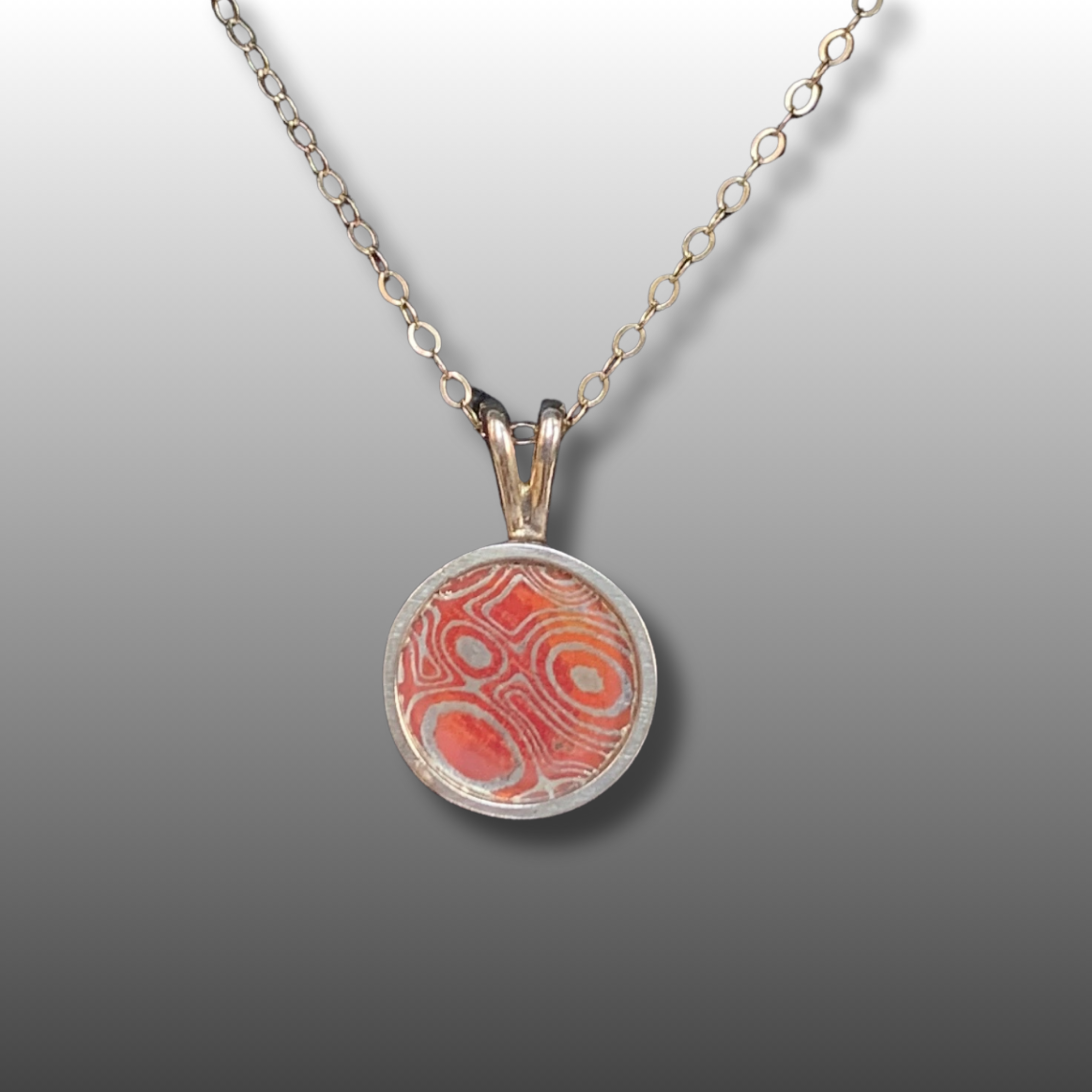 Damascus Circle Necklace