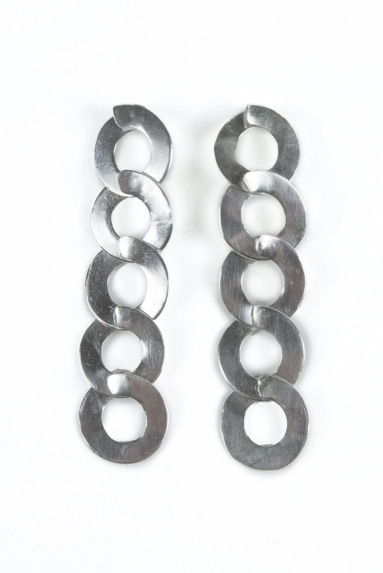Sterling Silver Link Earrings