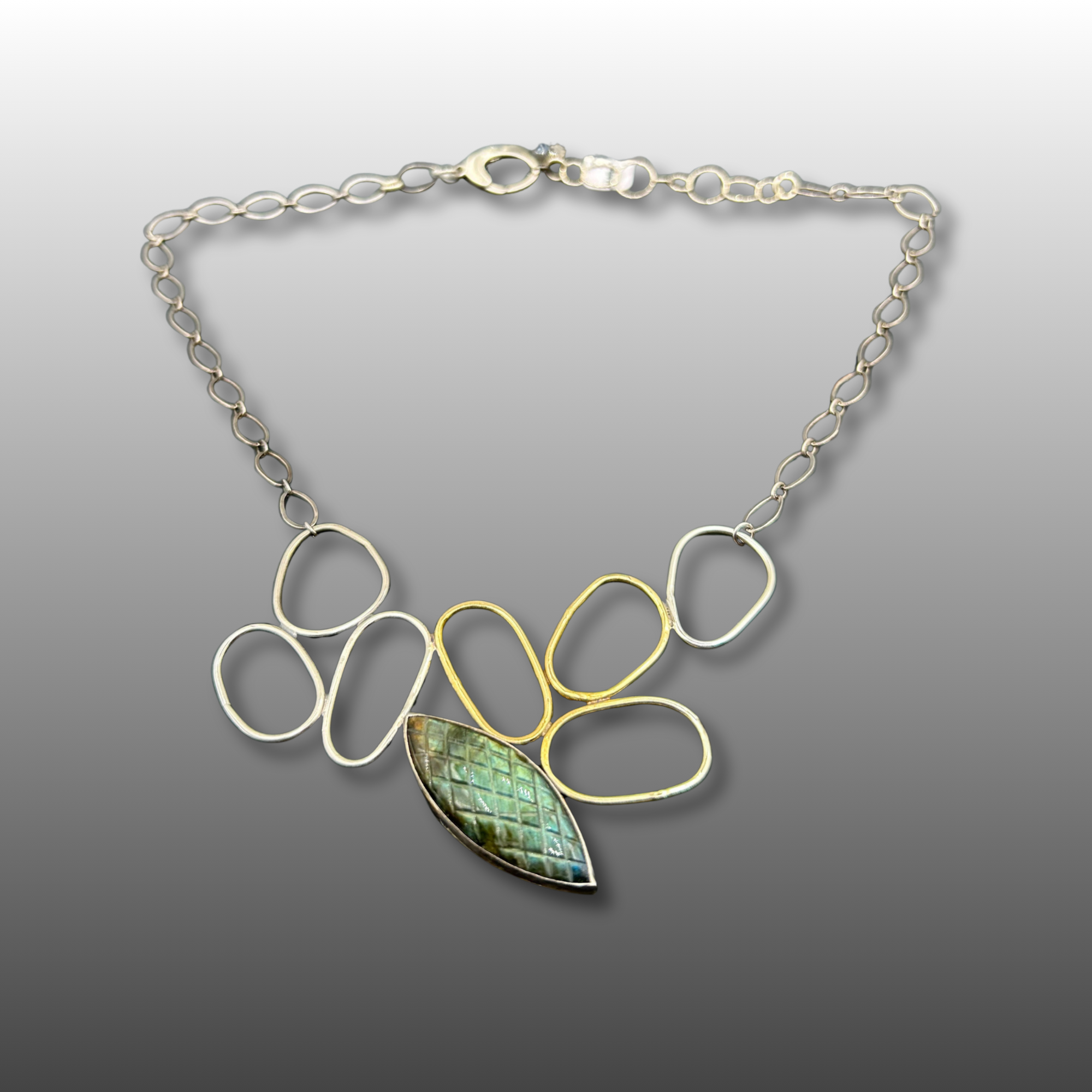 Labadorite & Sterling Silver Necklace