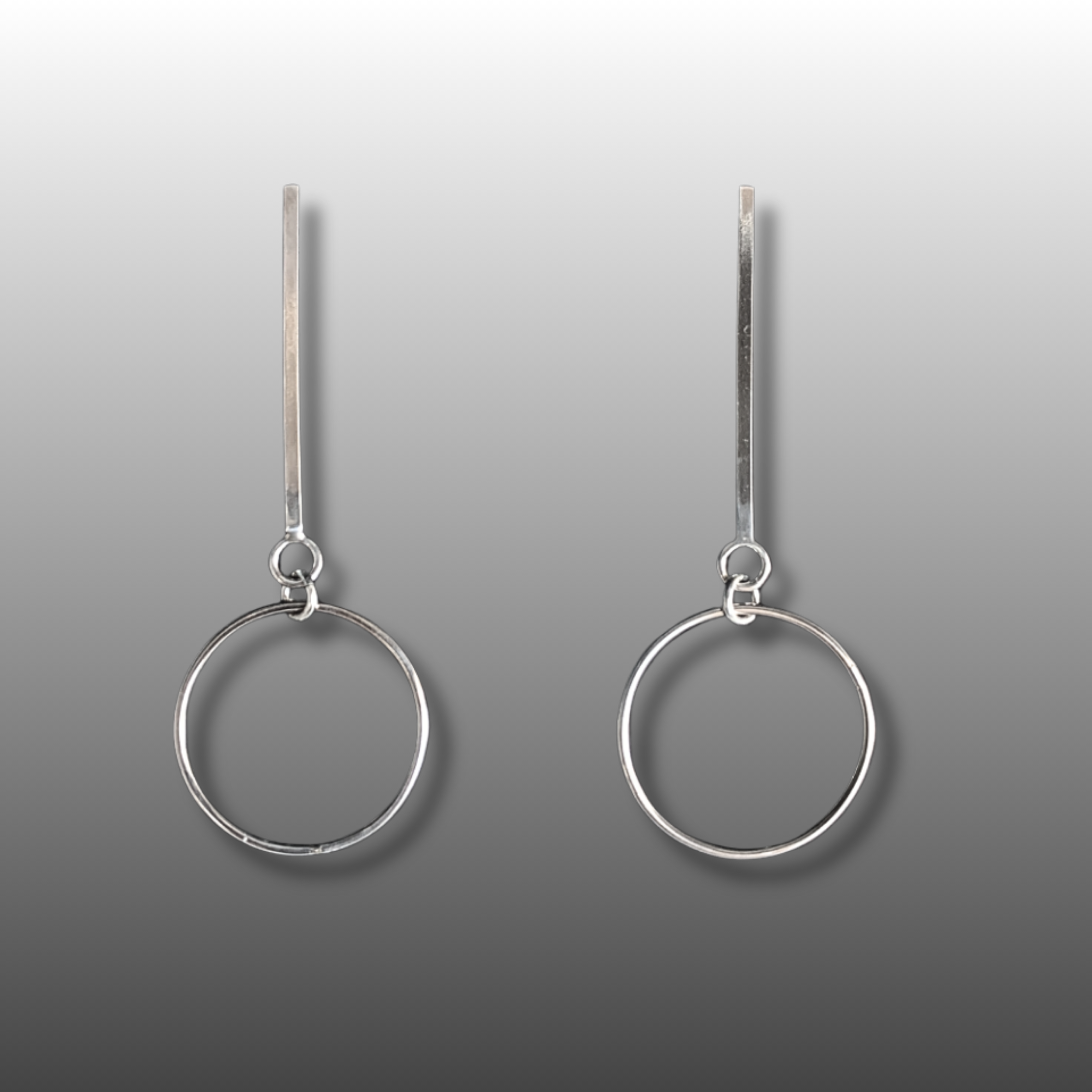 Long Circle Earrings