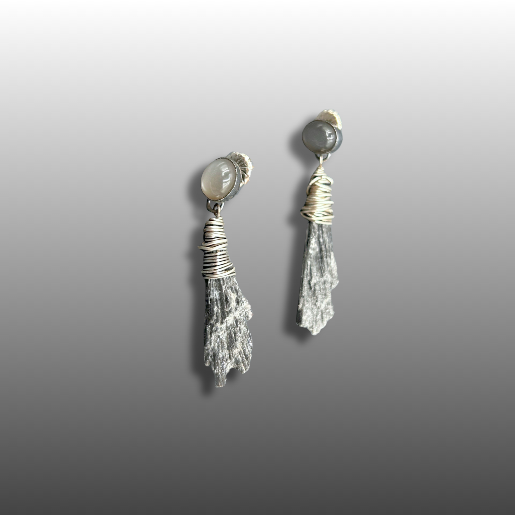 Kyanite & Moonstone Earrings