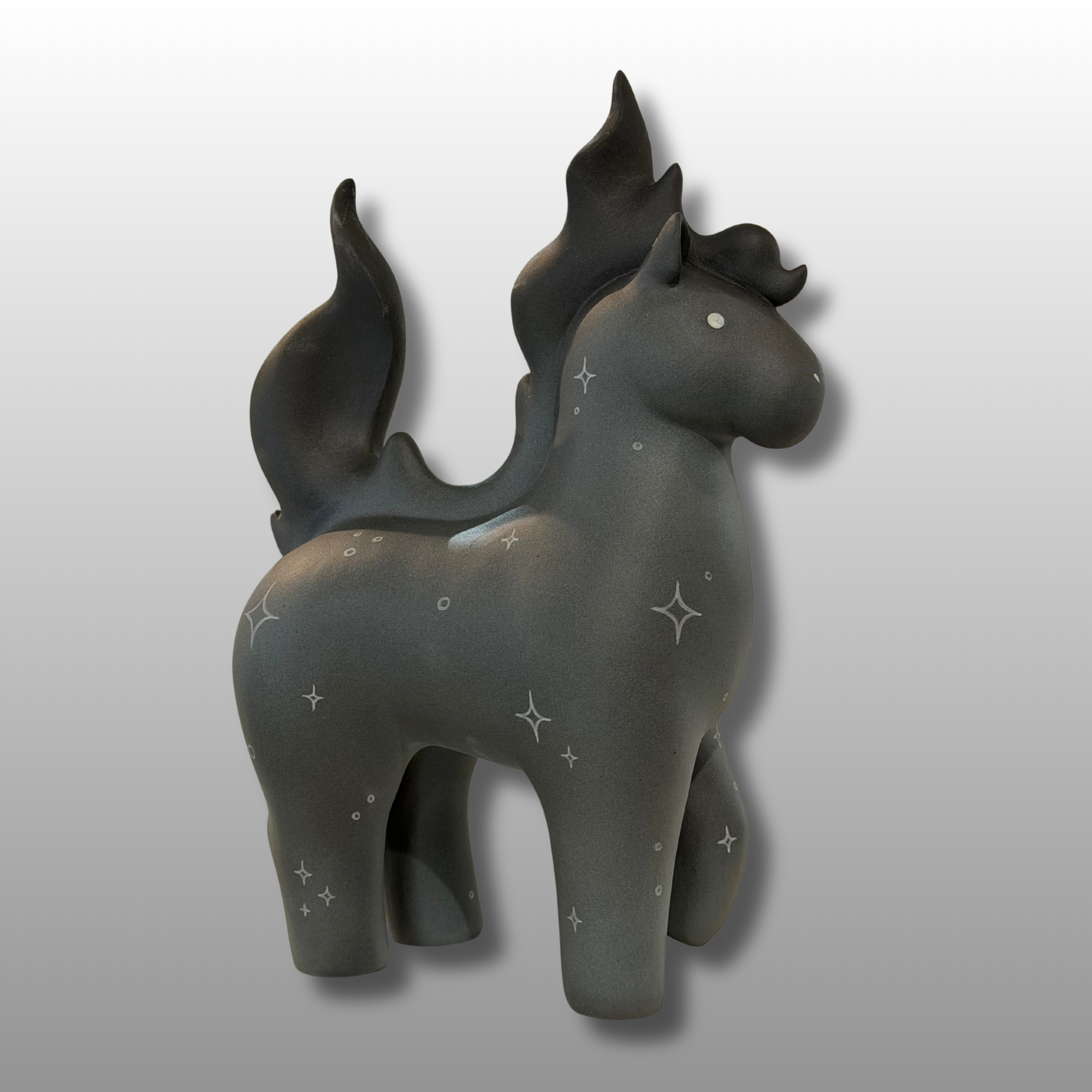 Large Black Horse