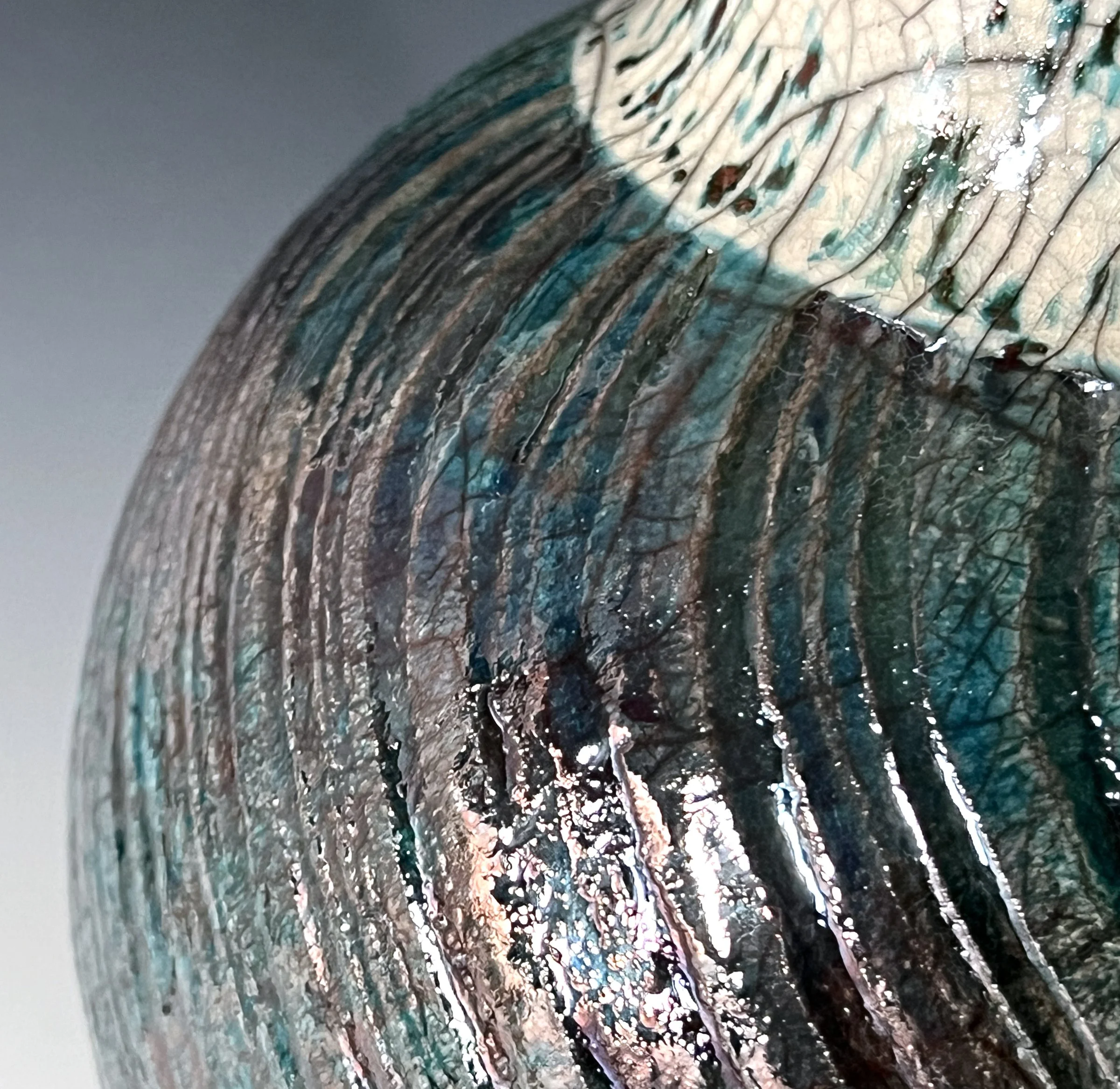 #4. Copper Spiral - Raku Vase - detail.jpg