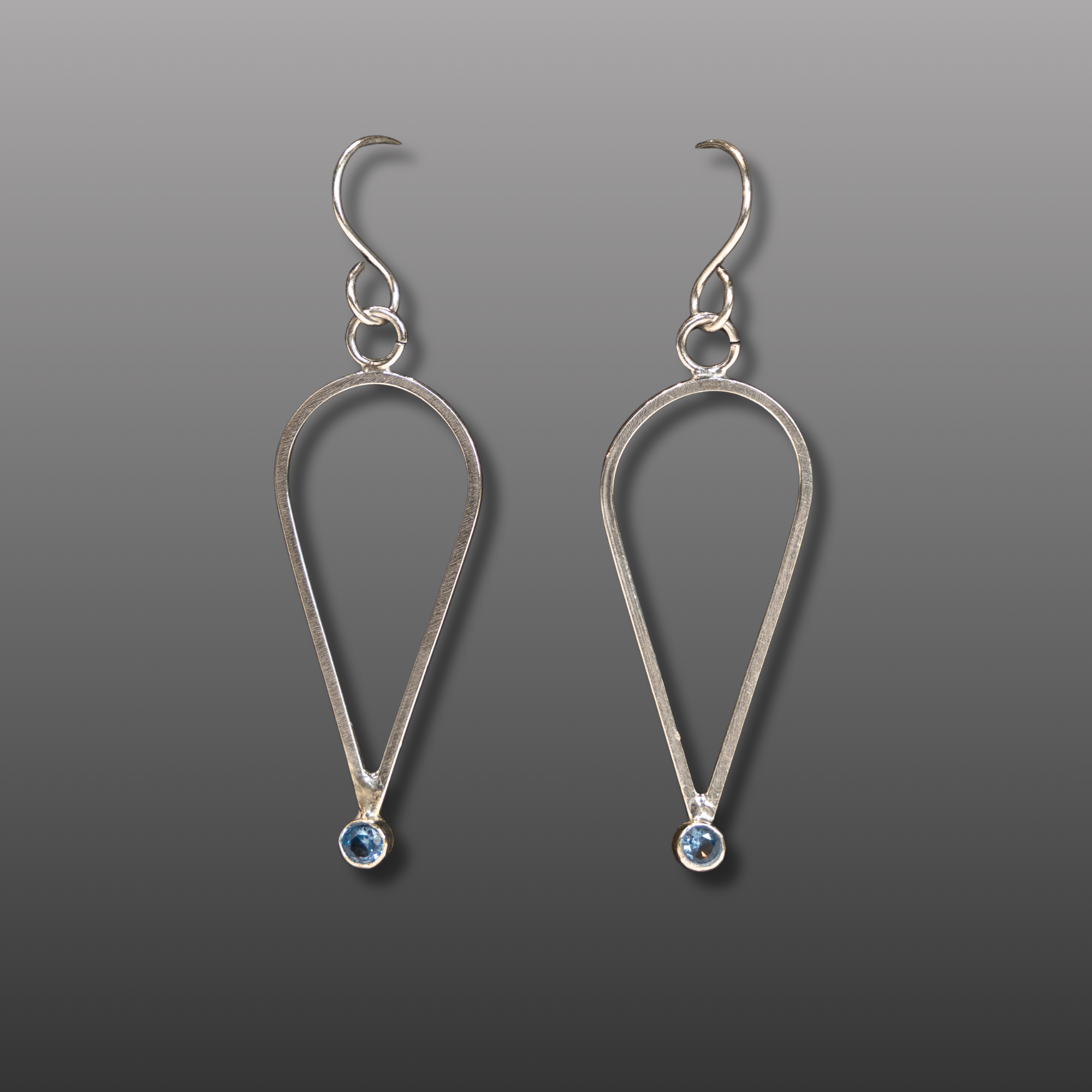 Blue Topaz Sterling Silver Earrings