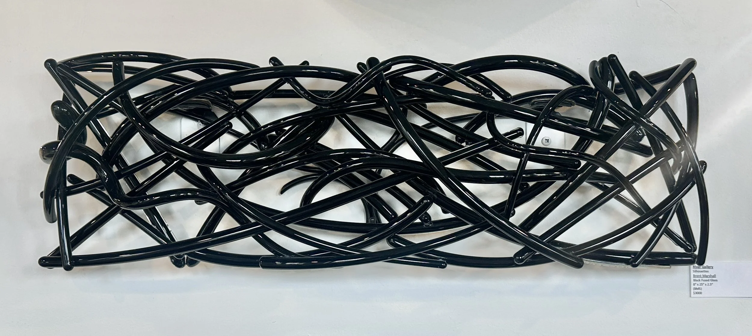 Silhouettes Black Glass