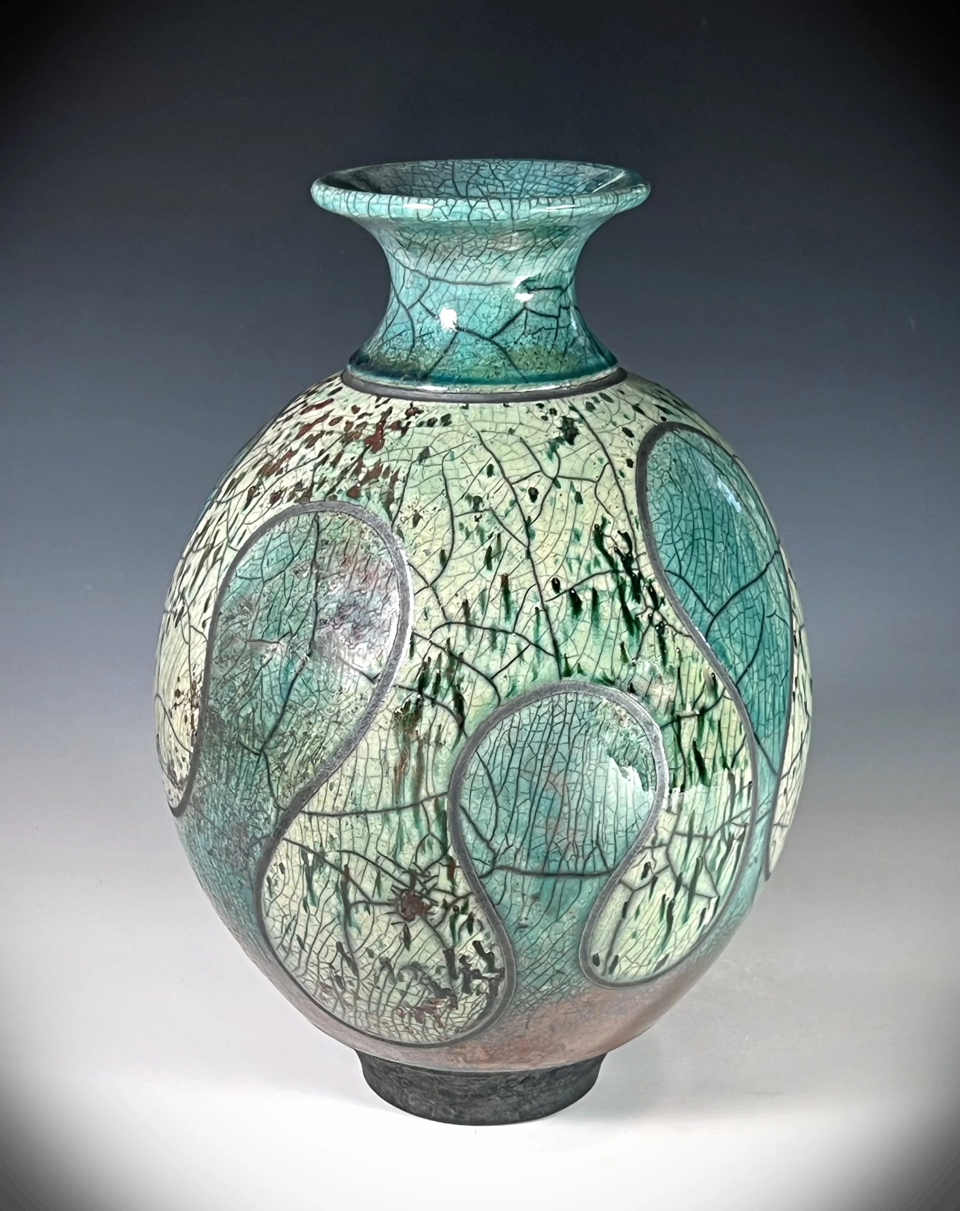 #3. Conversations XIII - Raku Vase - view 2.jpg
