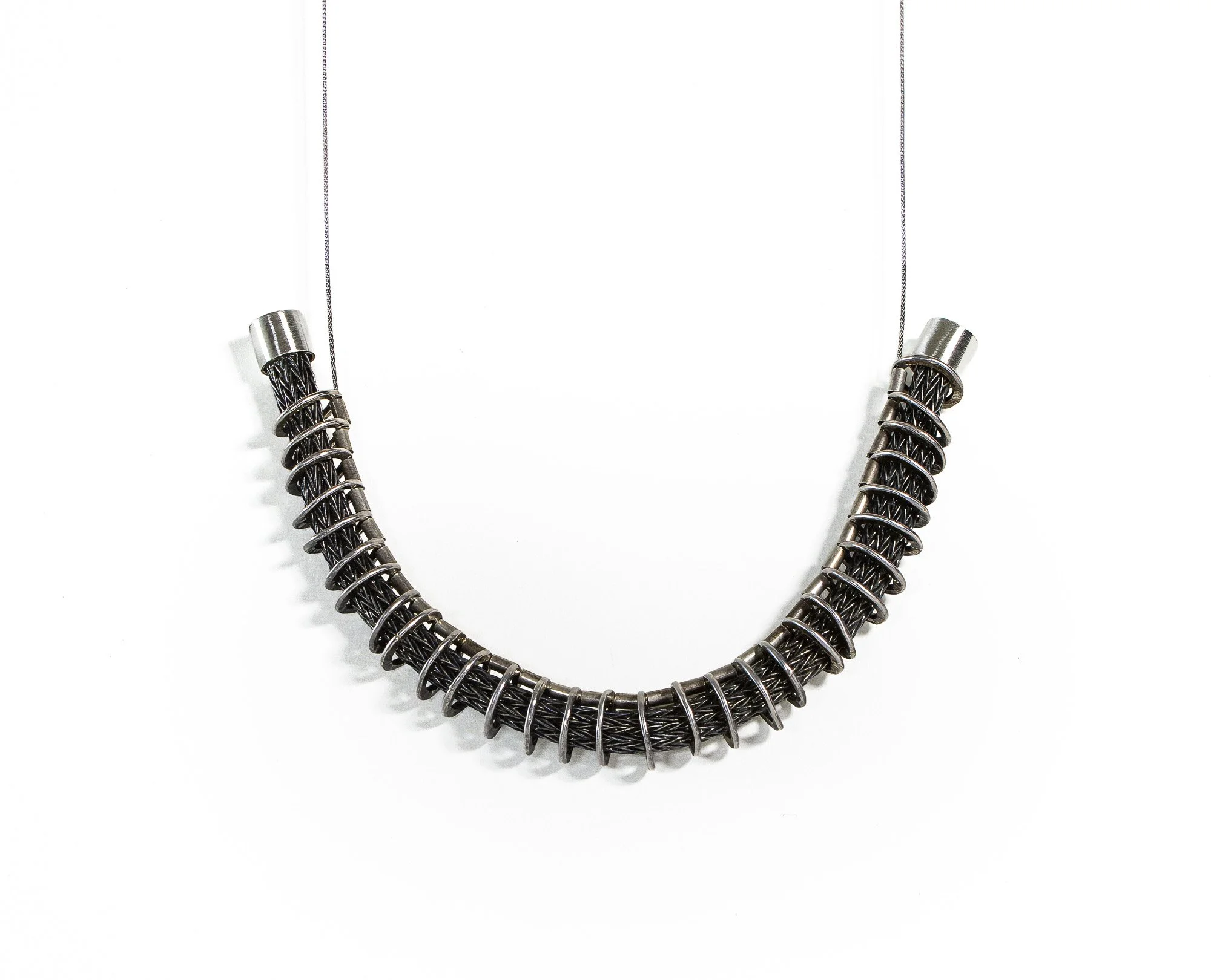Oxidized Sterling Silver Necklace