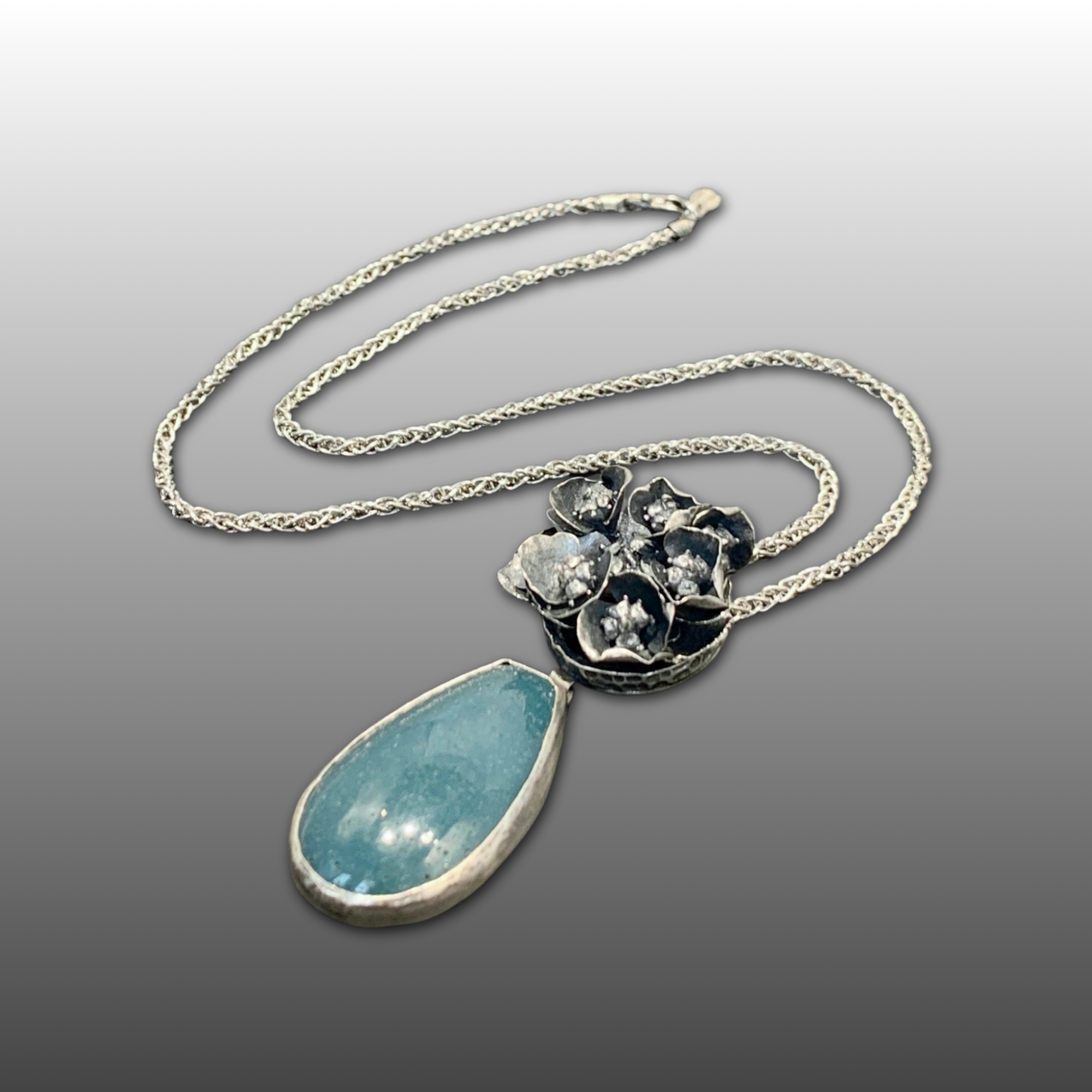 Sterling Silver and Leland Blue Necklace