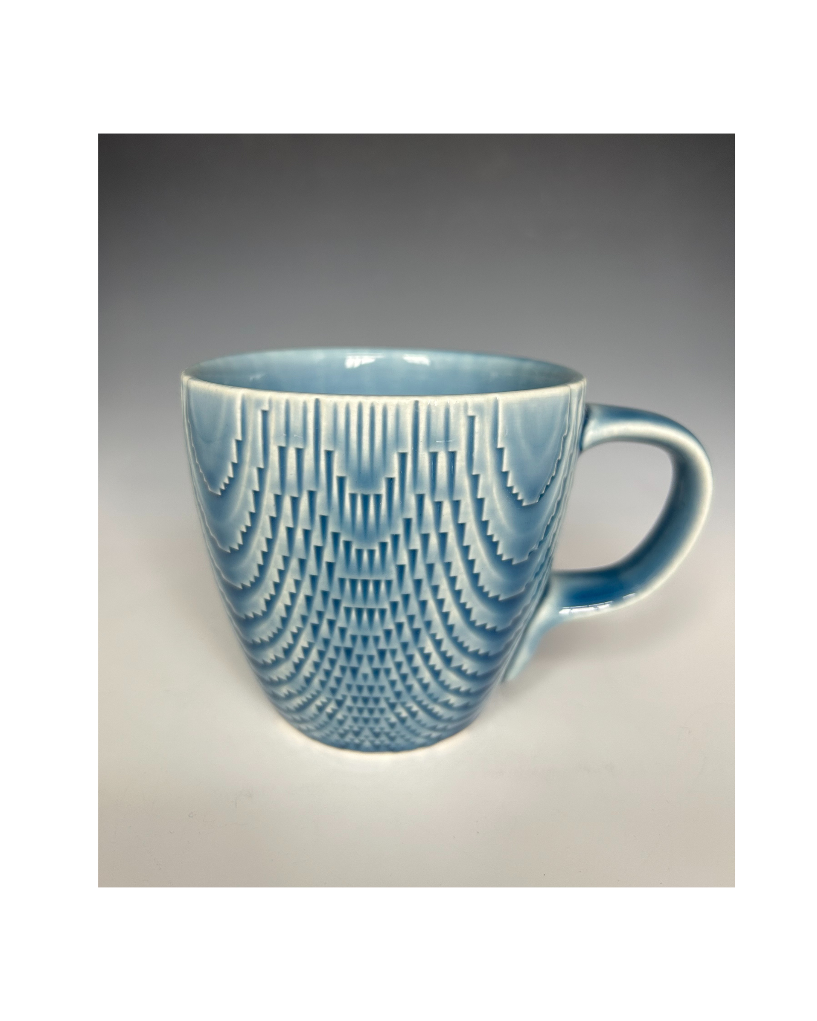Blue Knockdown Mug