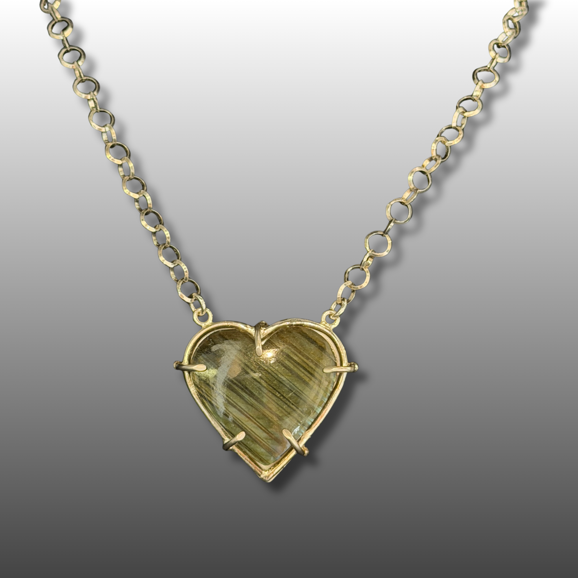 Labadorite Heart Necklace