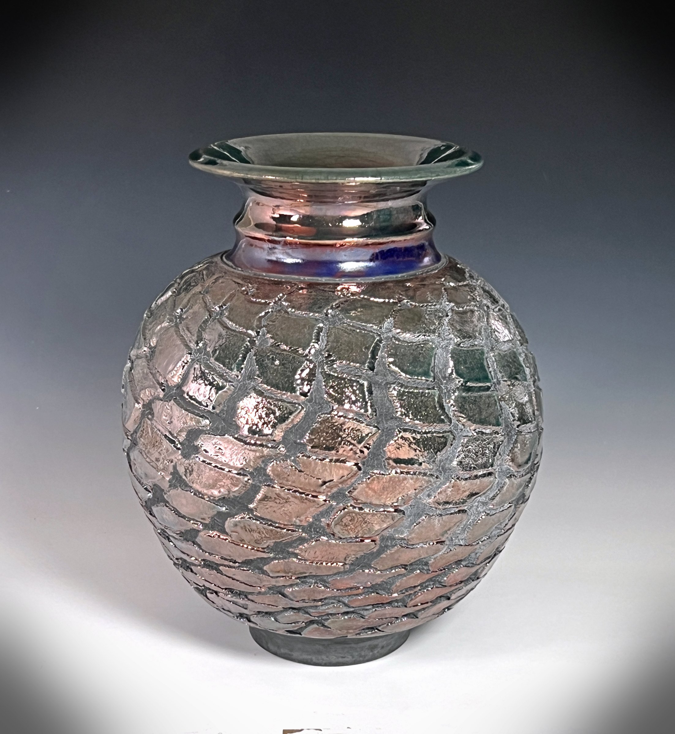 #5. Copper Pineapple - Raku Vase.jpg