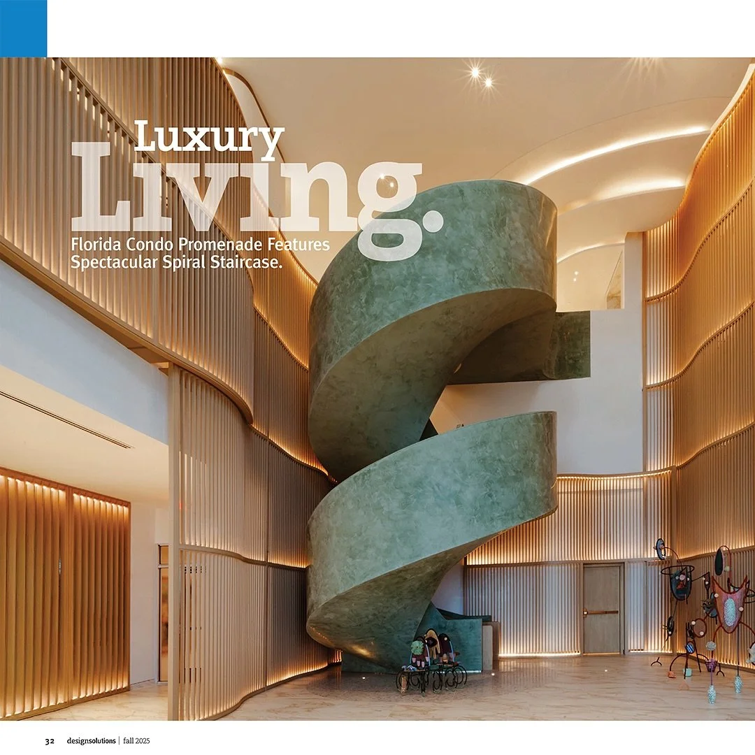 Featured in @awi_national Design Solutions Fall 2025, the Casamar Condominium project in Pompano Beach showcases the extraordinary vision of @rockwellgroup  and @arquitectonicaarchitecture with the expertise of @builtbycoastal and custom fabricator M