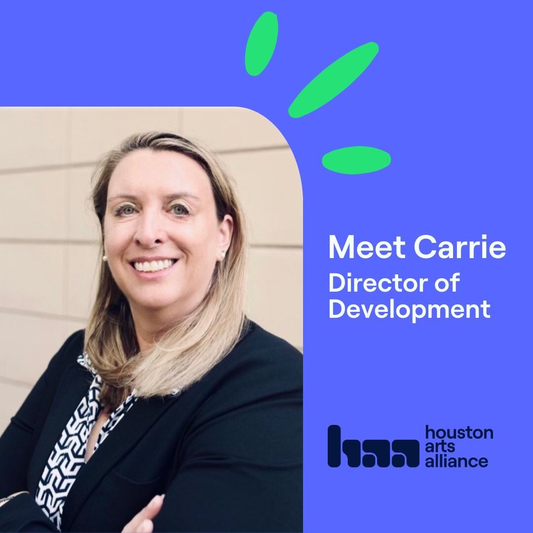 Introducing Carrie Ermler, our new Director of Development at Houston Arts Alliance! With a rich background in marketing, communications, and advancement within the arts sector, Carrie brings a wealth of experience and a passion for fostering cultura