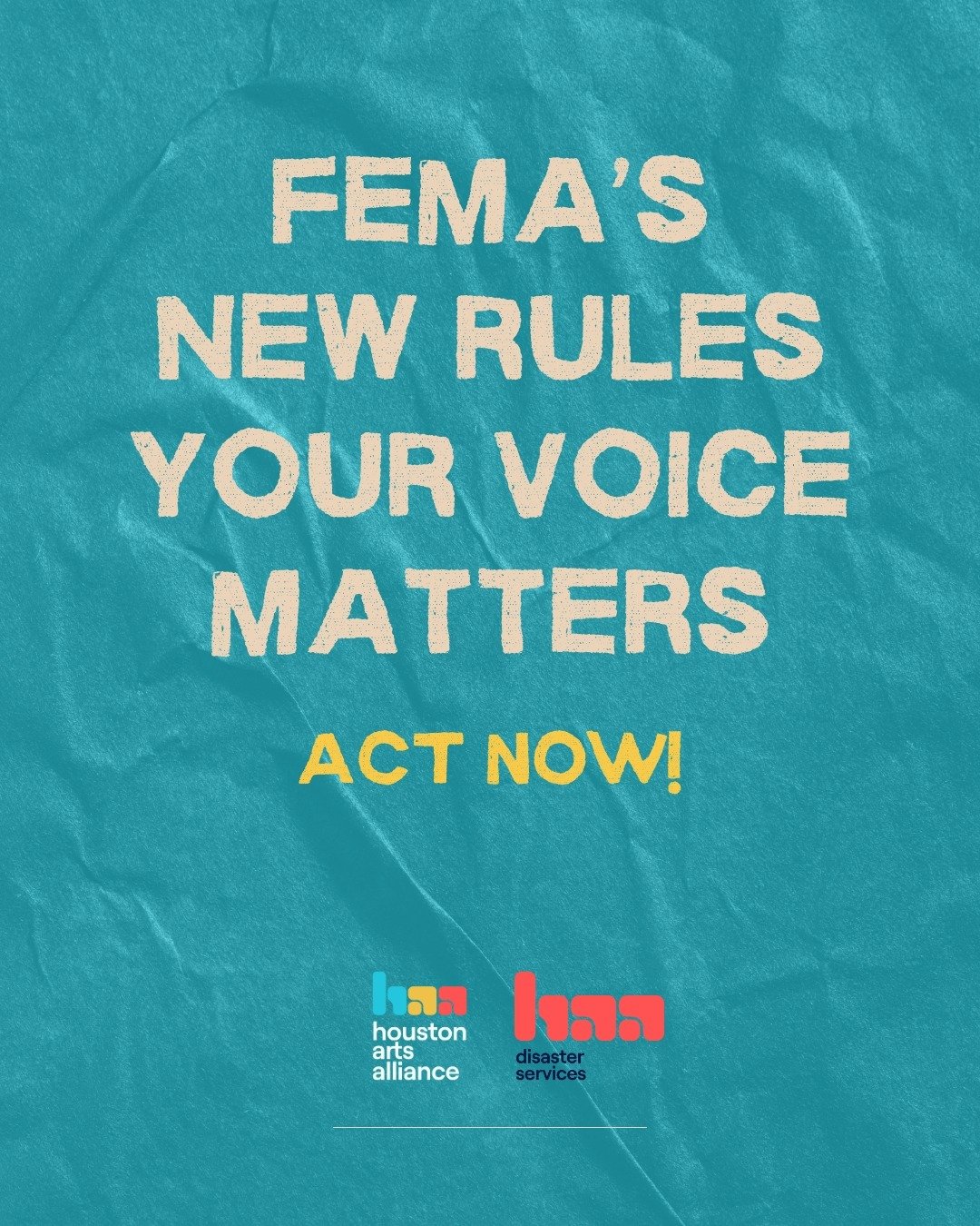 Attention artists and arts organizations: the long-awaited FEMA rules expanding assistance post-disaster are finally here after two decades, and your crucial input is needed at the upcoming CERF+/NCAPER/FEMA info session on April 15 to ensure these r