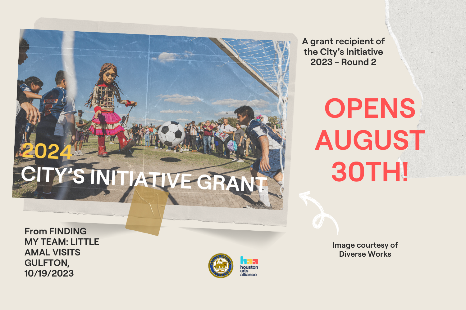 Round 3 (Last Round!) of City’s Initiative and Let Creativity Happen Opens August 30th