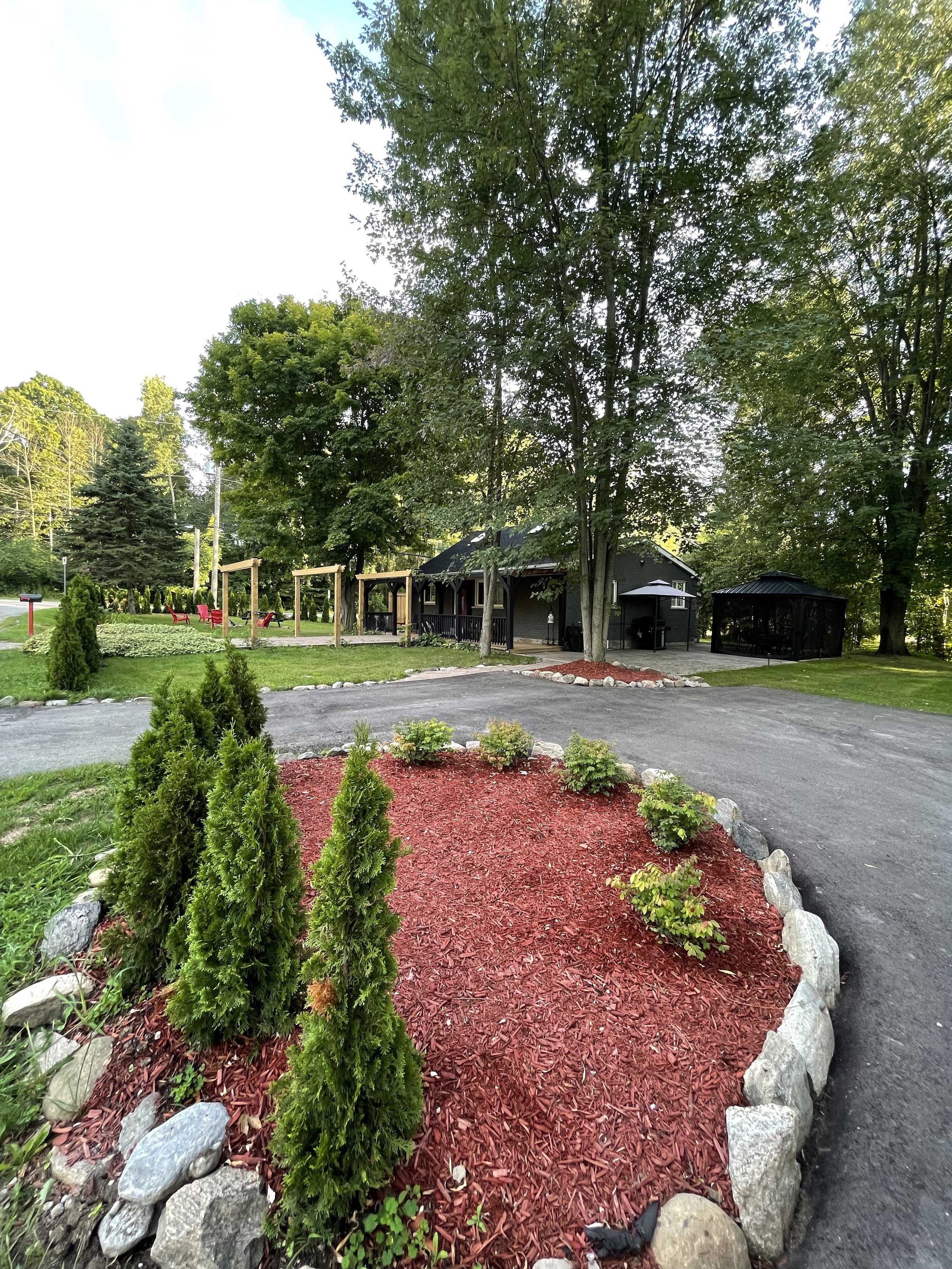 View from driveway