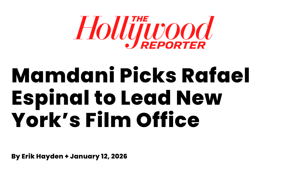 Mamdani Picks Rafael Espinal to Lead New York’s Film Office