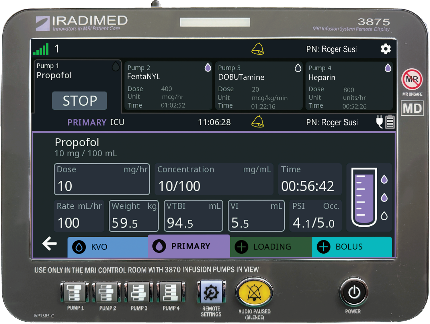 3870 MRI Infusion Pump — IRadimed