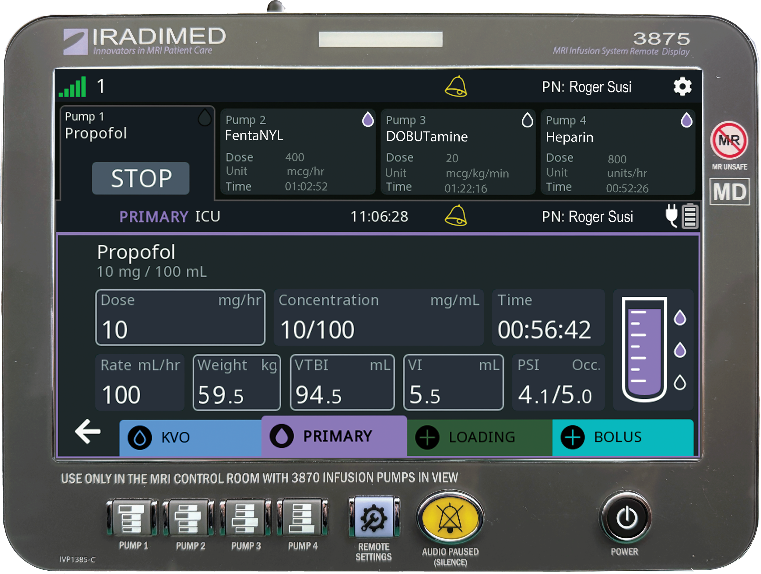 3870 MRI Infusion Pump — IRadimed