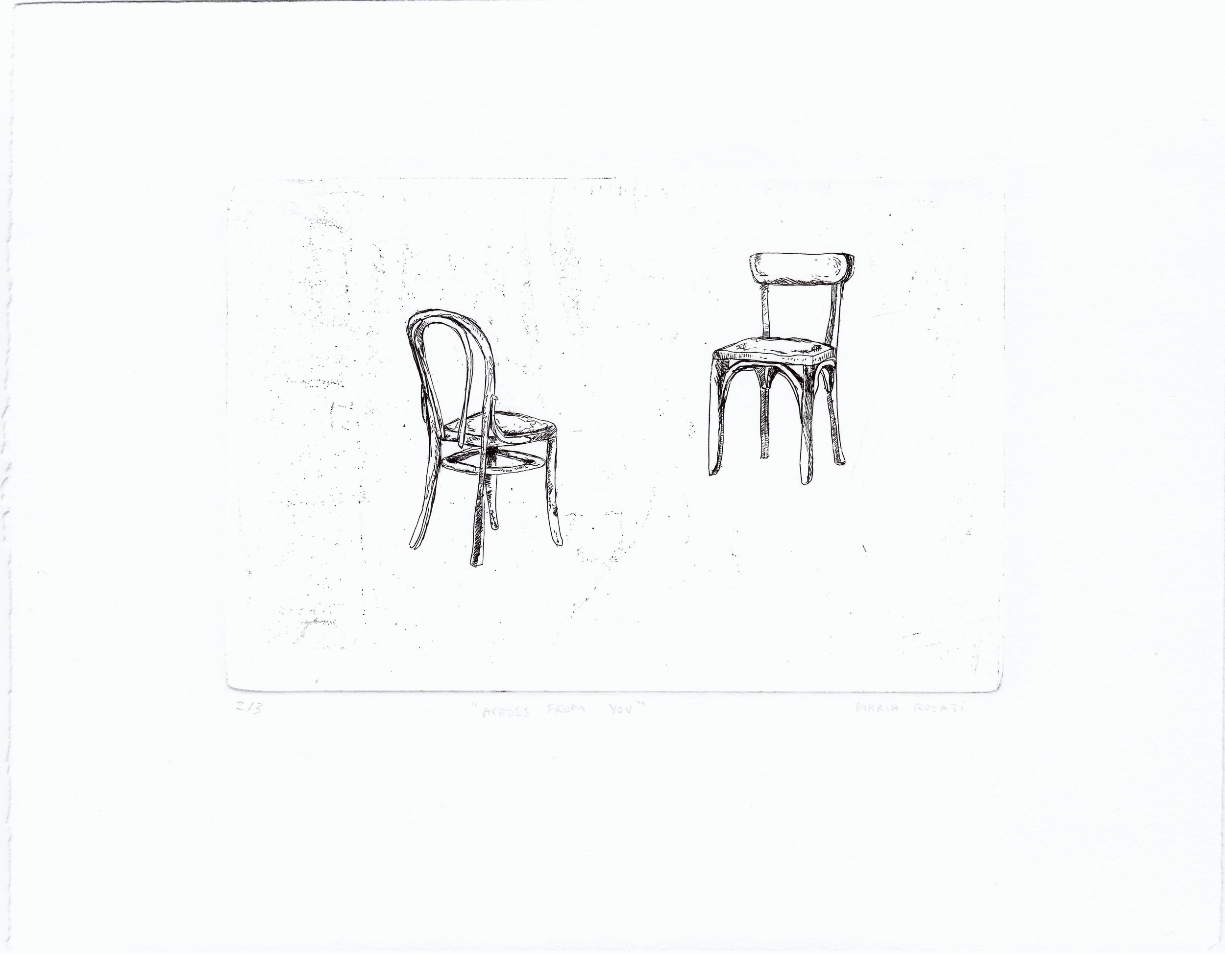 * across from you (state 2 of 3), 11x15 inches