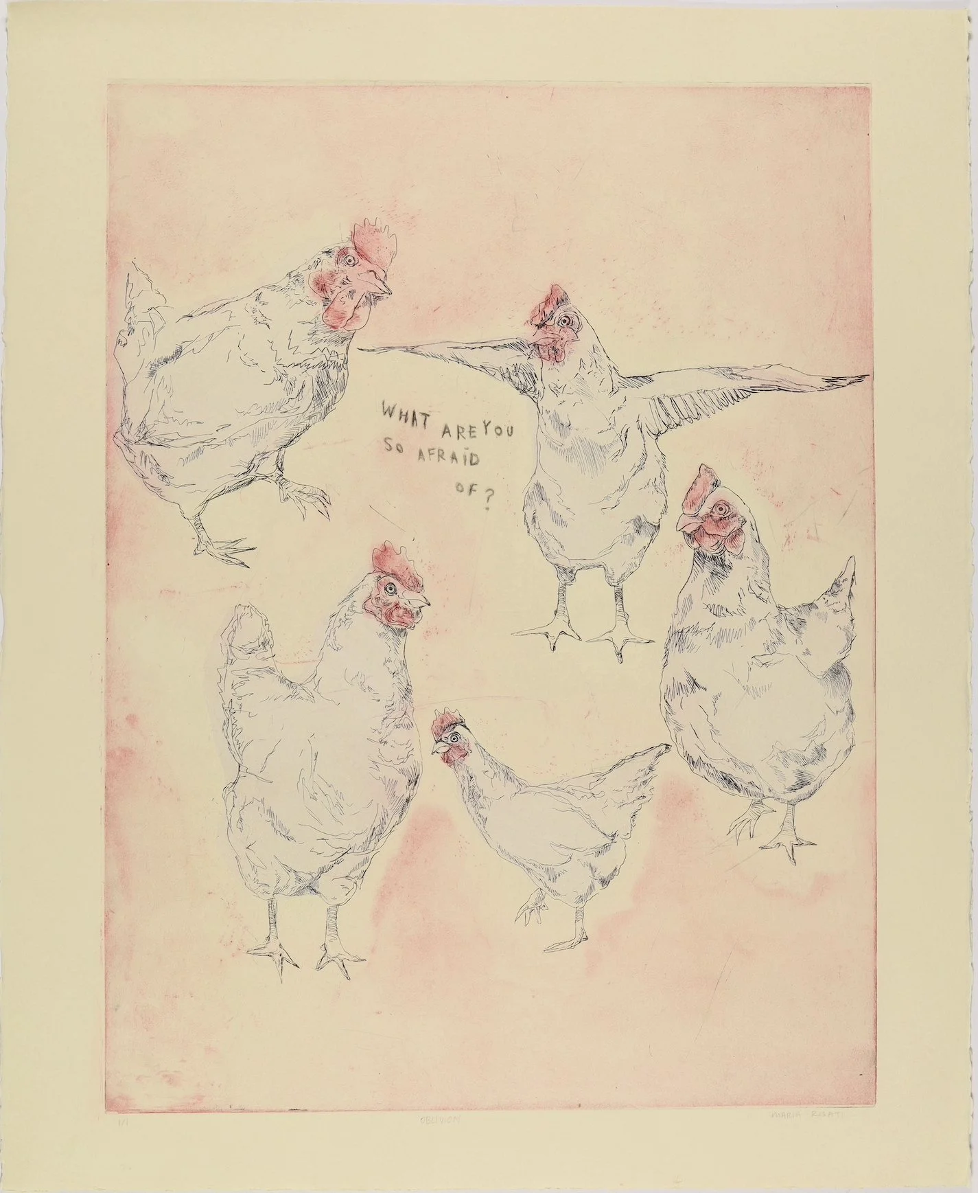 what are you so afraid of, 22x28 inches