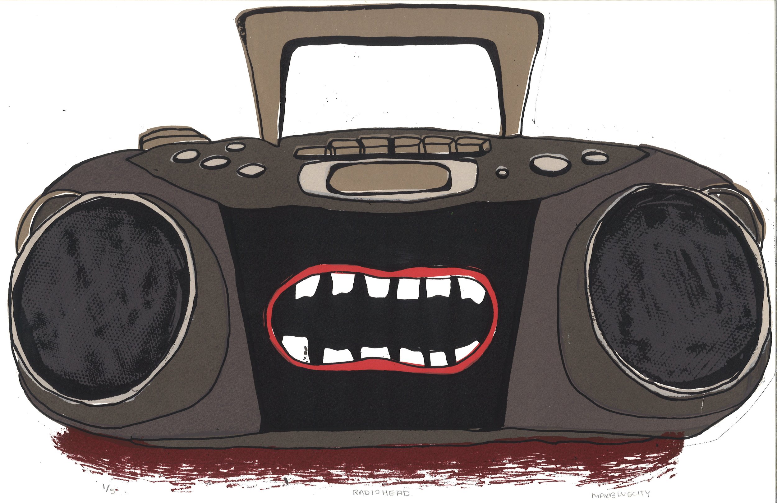 ** radiohead, edition of 5, 15x20