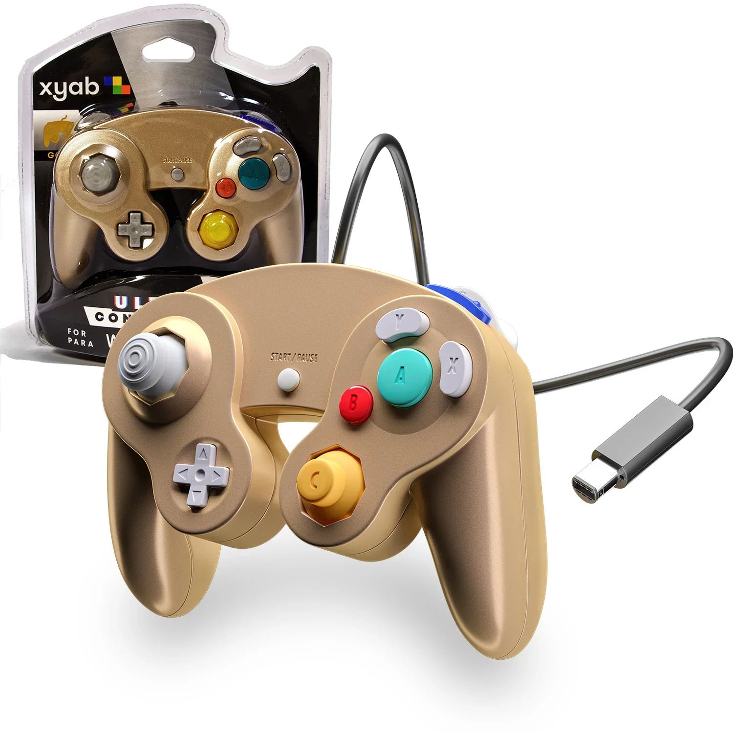 XYAB Premium Gold Nintendo GameCube & Wii/Wii U Controller