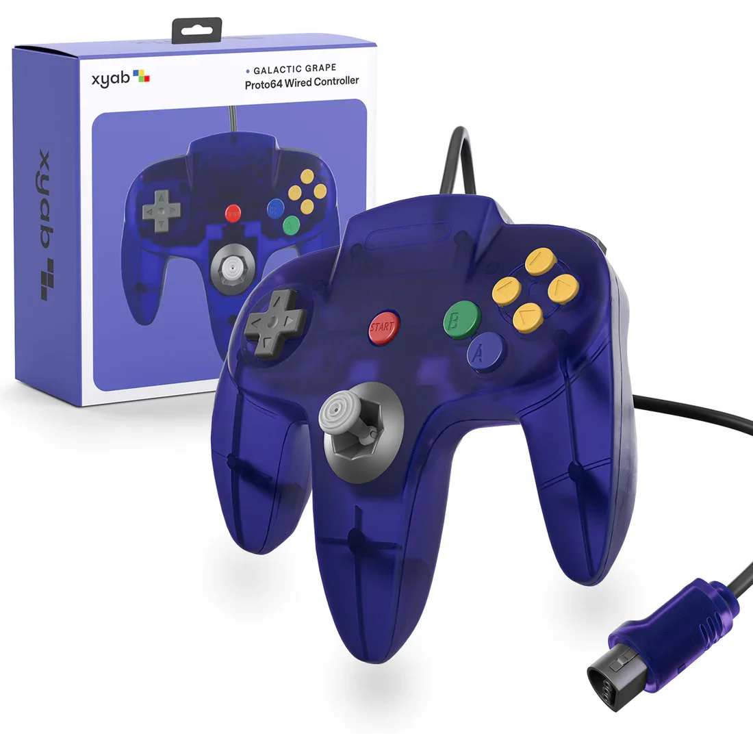 XYAB Premium Galactic Grape Nintendo 64 Controller