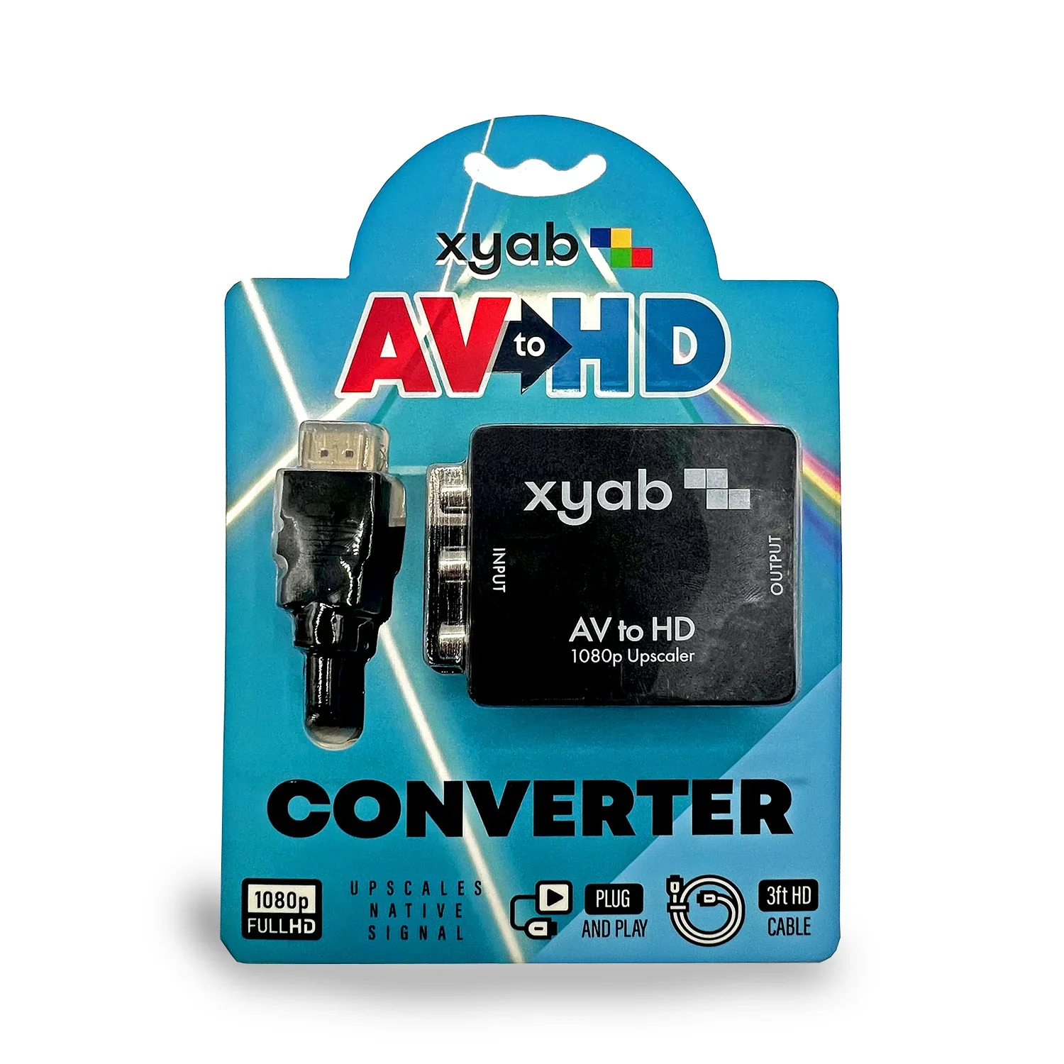 AV to HDMI Converter Adapter 1080P RCA to HDMI Cable