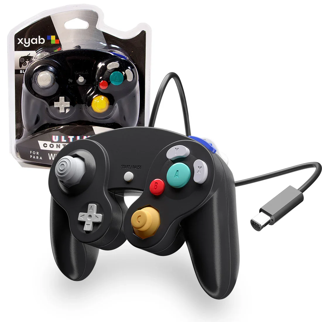 XYAB Premium Black Nintendo GameCube & Wii/Wii U Controller