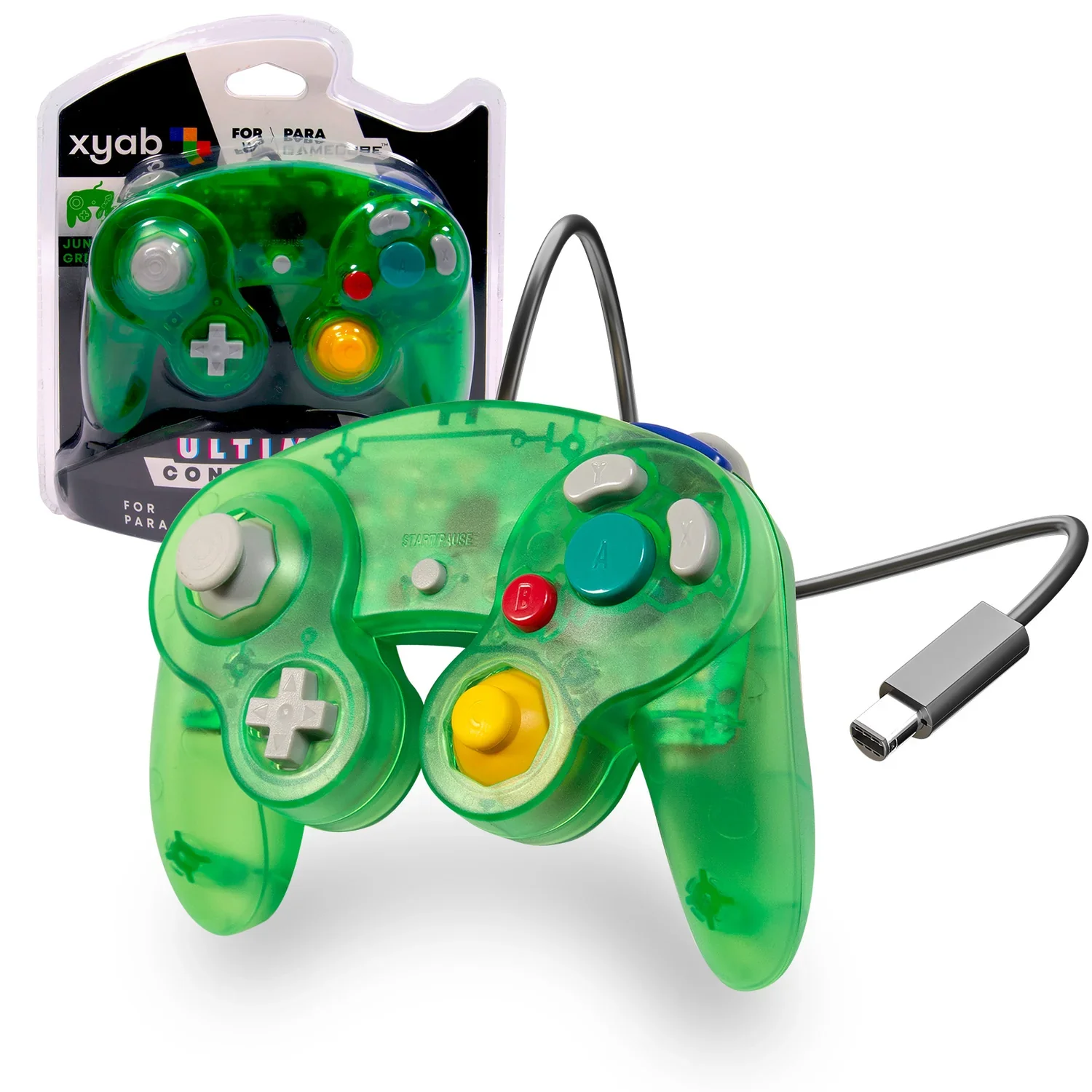 XYAB Premium Jungle Green Nintendo GameCube & Wii/Wii U Controller