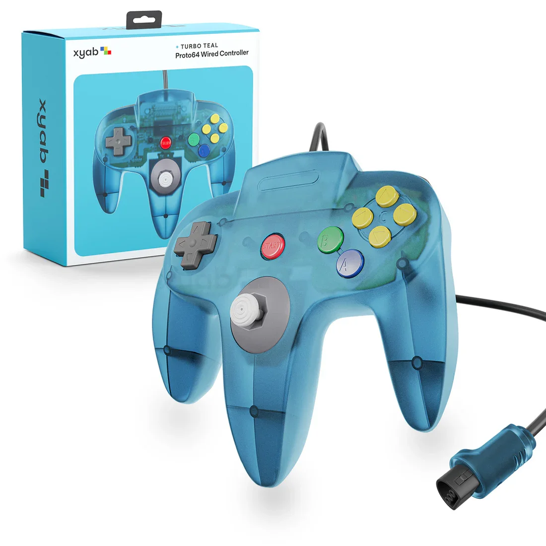 XYAB Premium Turbo Teal Nintendo 64 Controller