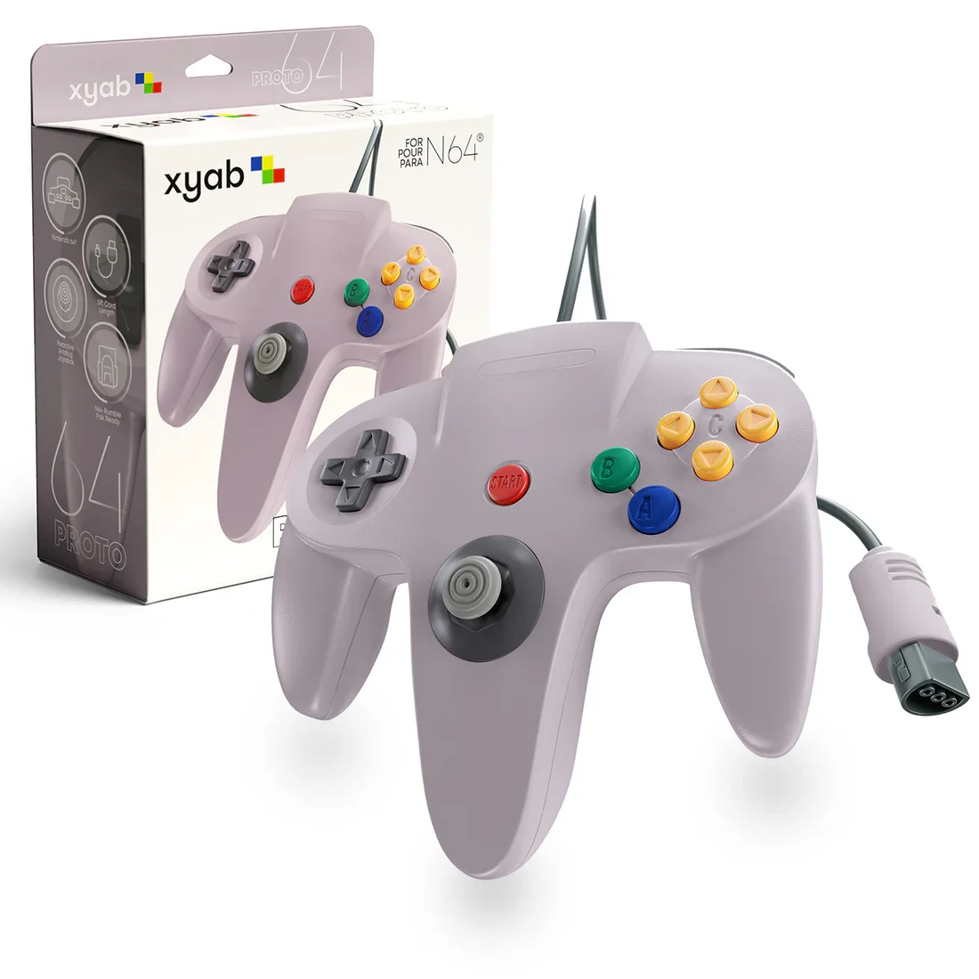 XYAB Premium Grey Nintendo 64 Controller