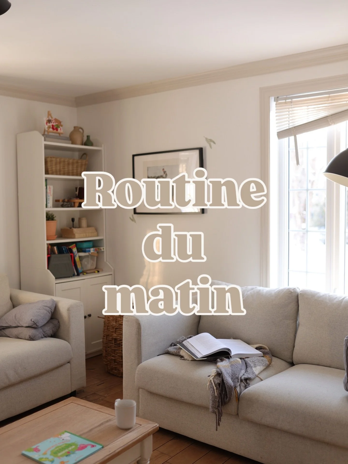 Notre petite routine matinale durant la semaine ✨ Je dois avouer que j&rsquo;ai h&acirc;te en titi que le soleil se pointe le bout du nez avant 7:15 🥲