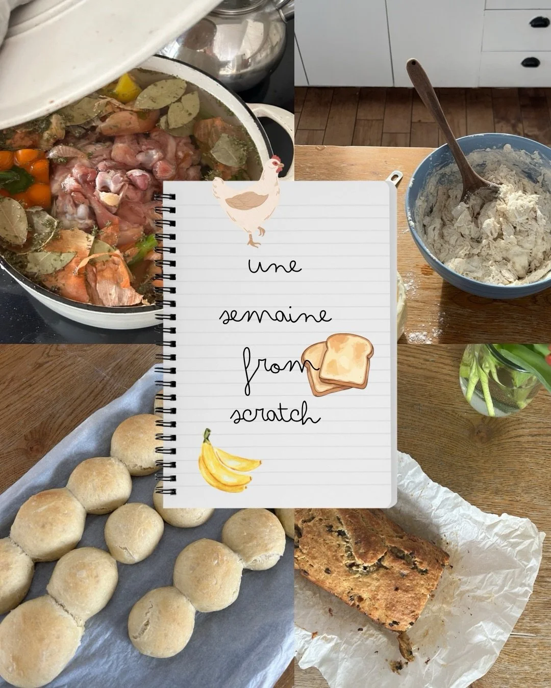 Les recettes qui seront dans l&rsquo;infolettre de demain 🐓🥕🍌🍞 🌷 le lien pour vous ajouter est dans ma bio