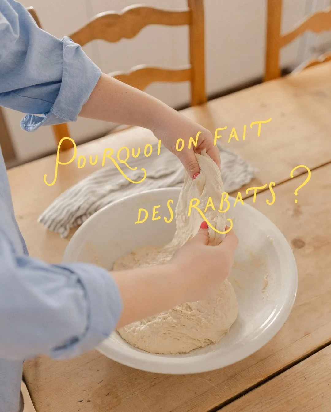 Si en lisant des recettes de pain tu te demandes pourquoi on doit faire des rabats et bien c&rsquo;est une fa&ccedil;on de manipuler la p&acirc;te (comme le p&eacute;trissage) qui permet de d&eacute;velopper le r&eacute;seau de gluten. C&rsquo;est to