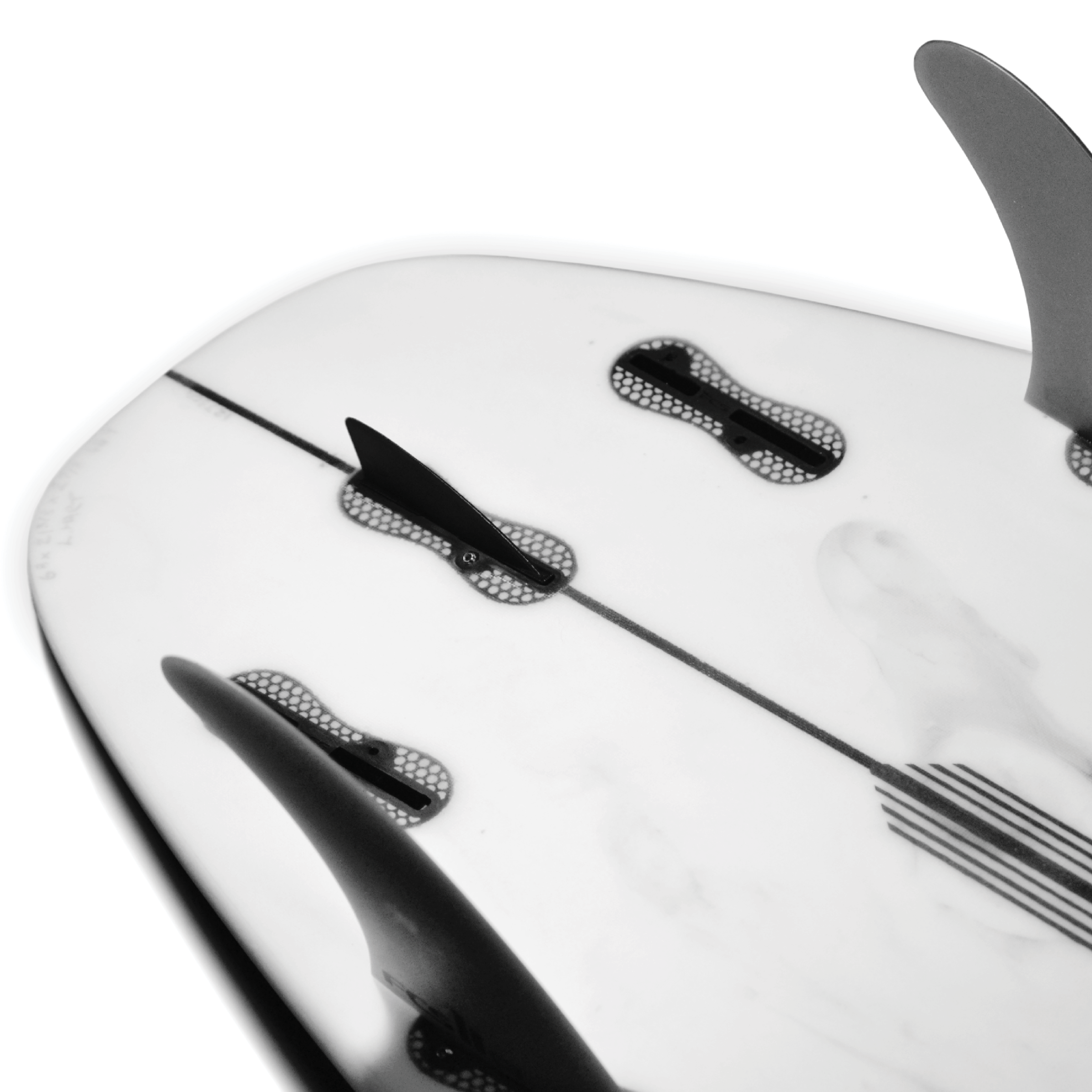 Side Bite, Surfing, surfboard, fins, control, speed, Lightweight, cornwall, local, sustainability, stoked, rad, ocean, Black, white, benthos surf, the floater, bonza, quad, thruster, single fin,