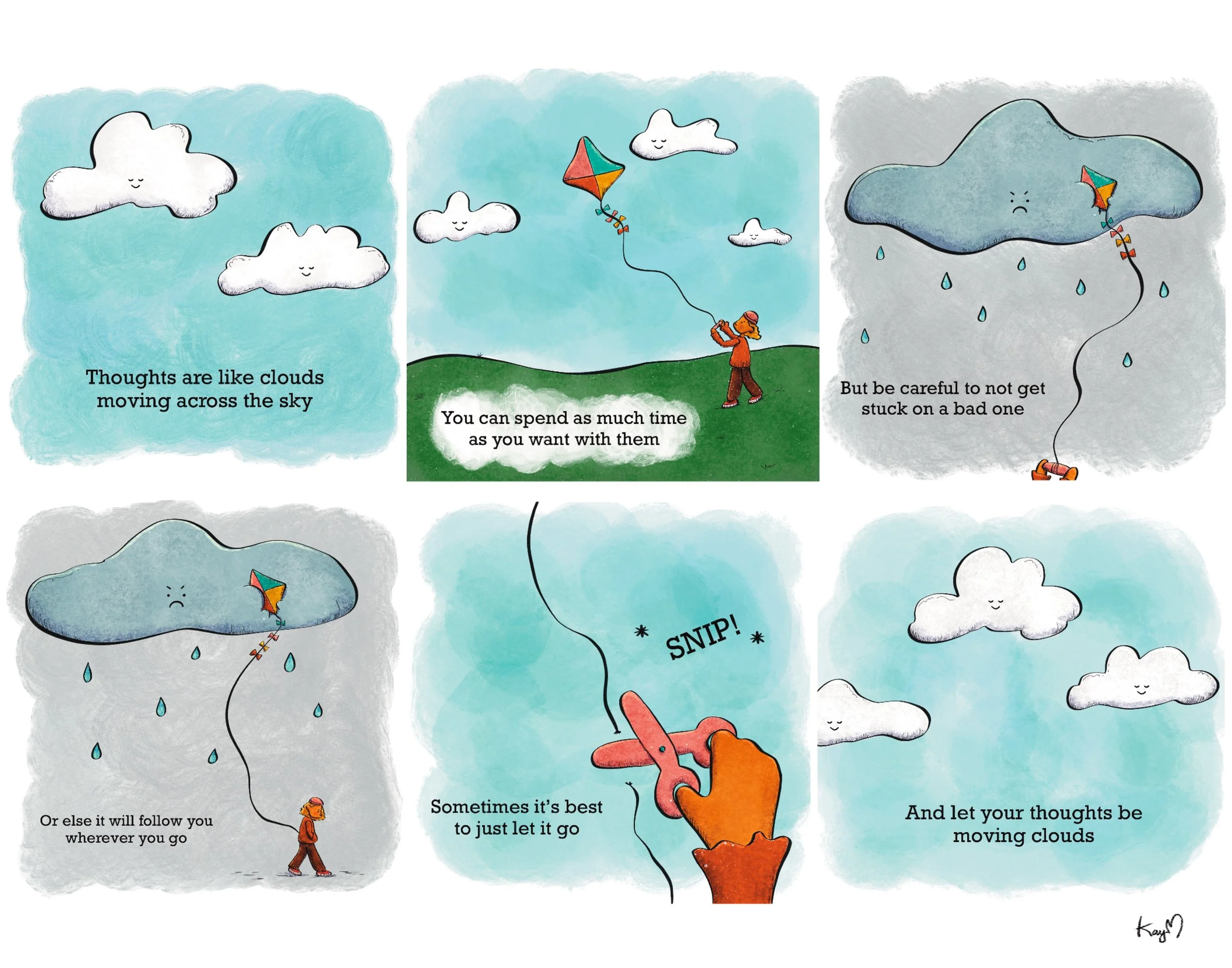 "Moving clouds" comic