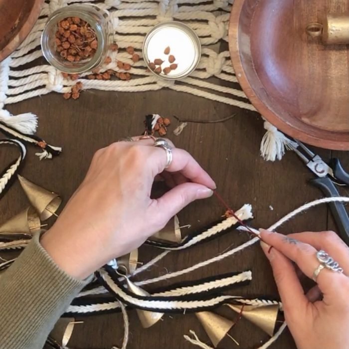 DIY Witch Bells #WitchCrafts #BudgetWitchCrafting 