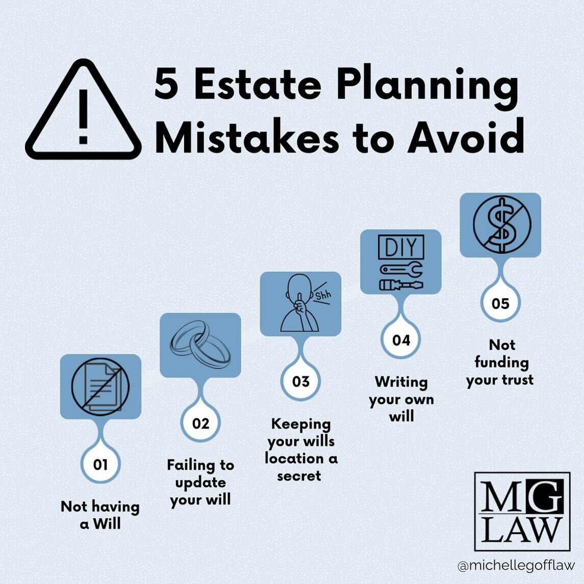 Prevent pitfalls, protect your legacy! 💼 Avoid these 5 common estate planning mistakes with expert guidance from our virtual law firm. #EstatePlanning #LegacyProtection #VirtualLawFirm #californiaestateplanning &nbsp;#coloradoestateplanning&nbsp;#fl