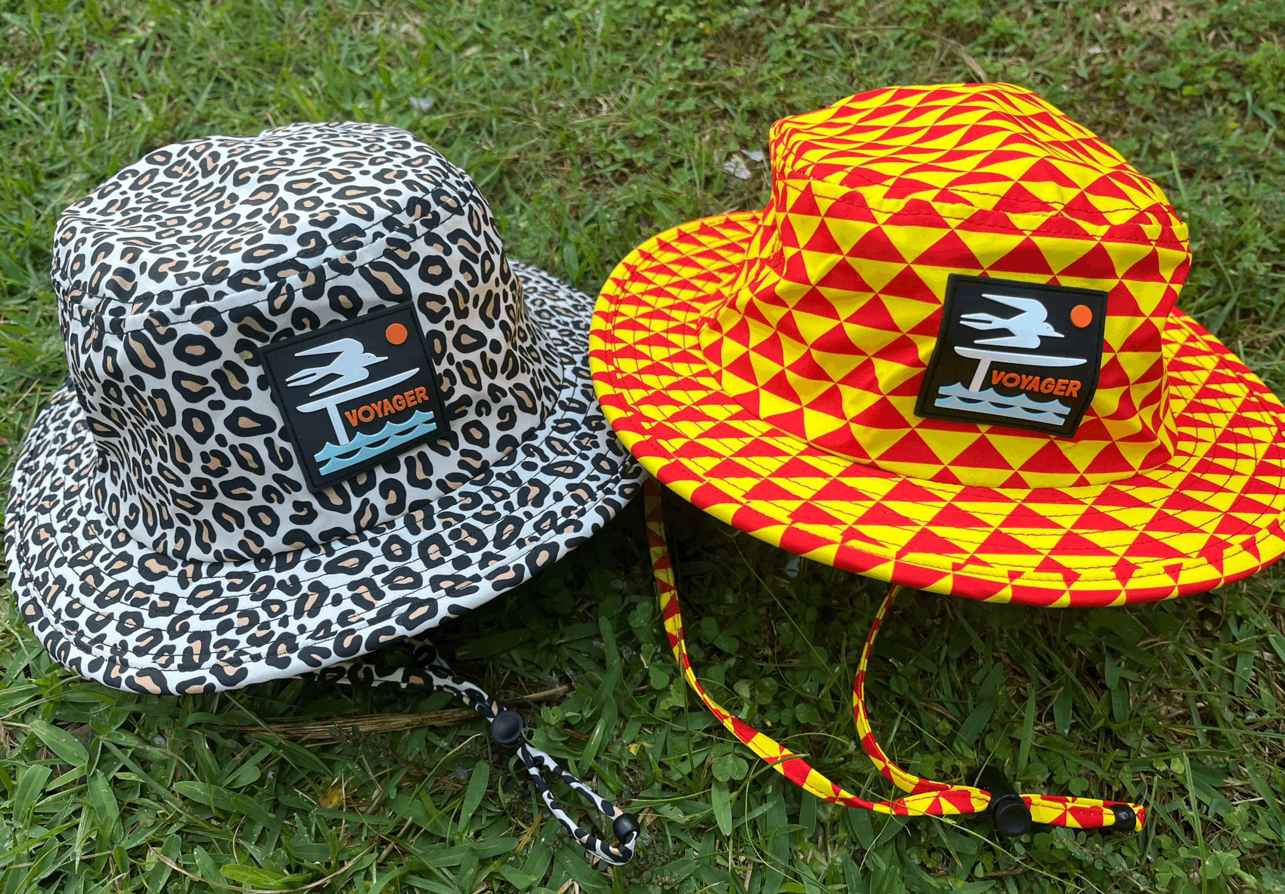 Voyager Leopard Bucket Hat and Ali'i Tribal Bucket Hat