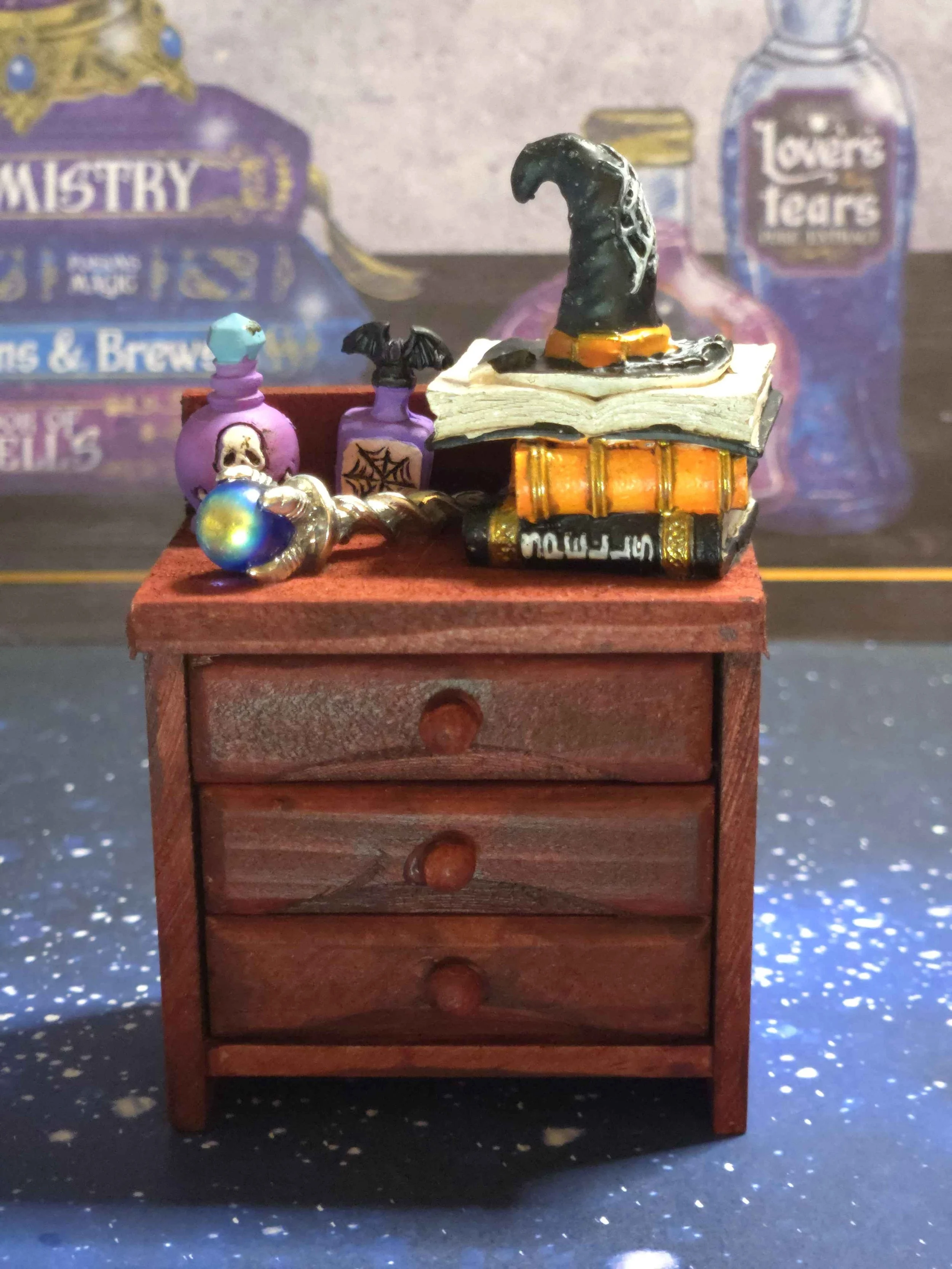 Spooky Decor Mini Cabinets