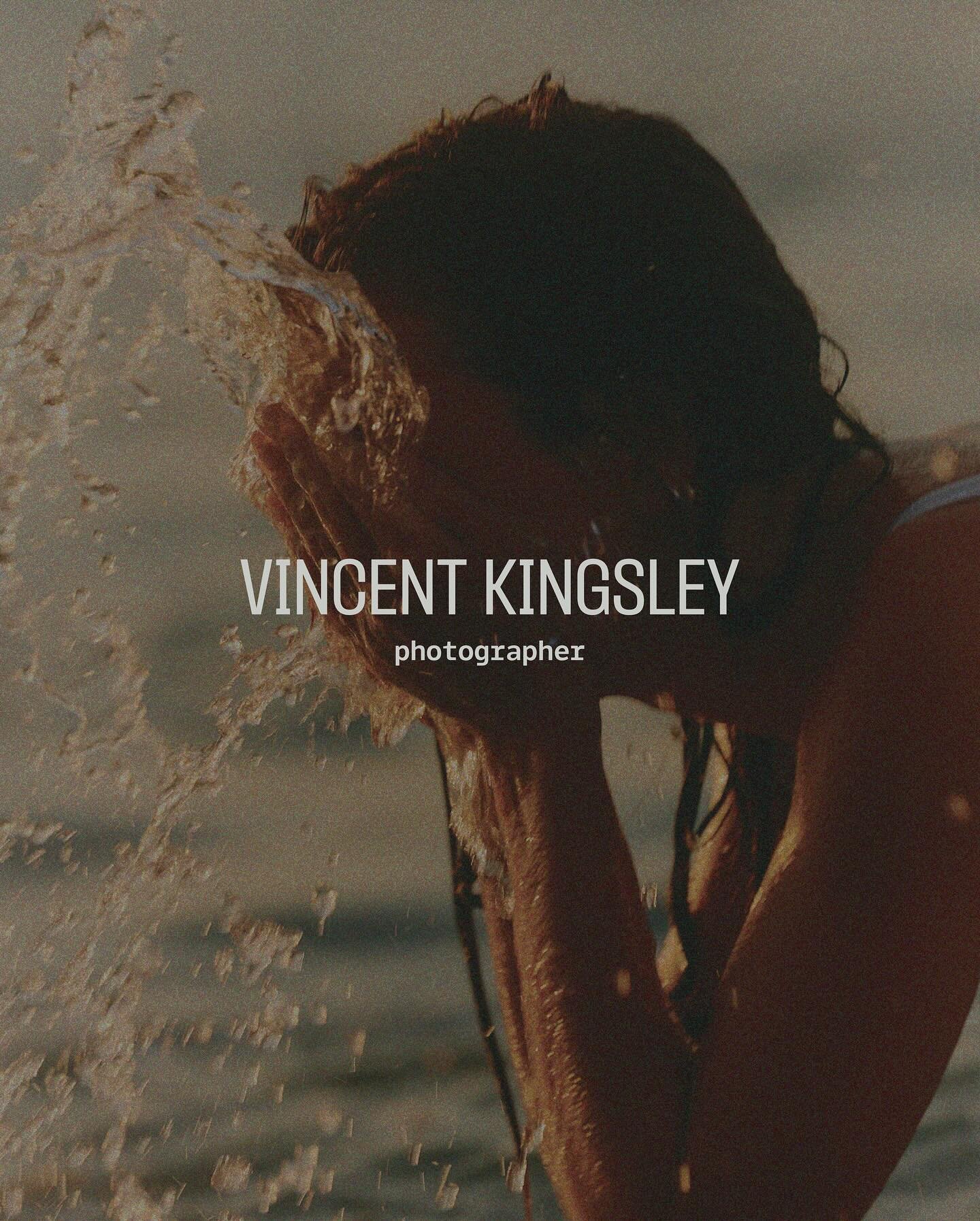VINCENT KINGSLEY 📷 a lifestyle photographer with a modern and clean brand identity 😮&zwj;💨

Brief by @briefclub 
Fonts from @pangram.pangram 
Images from @deathtostock