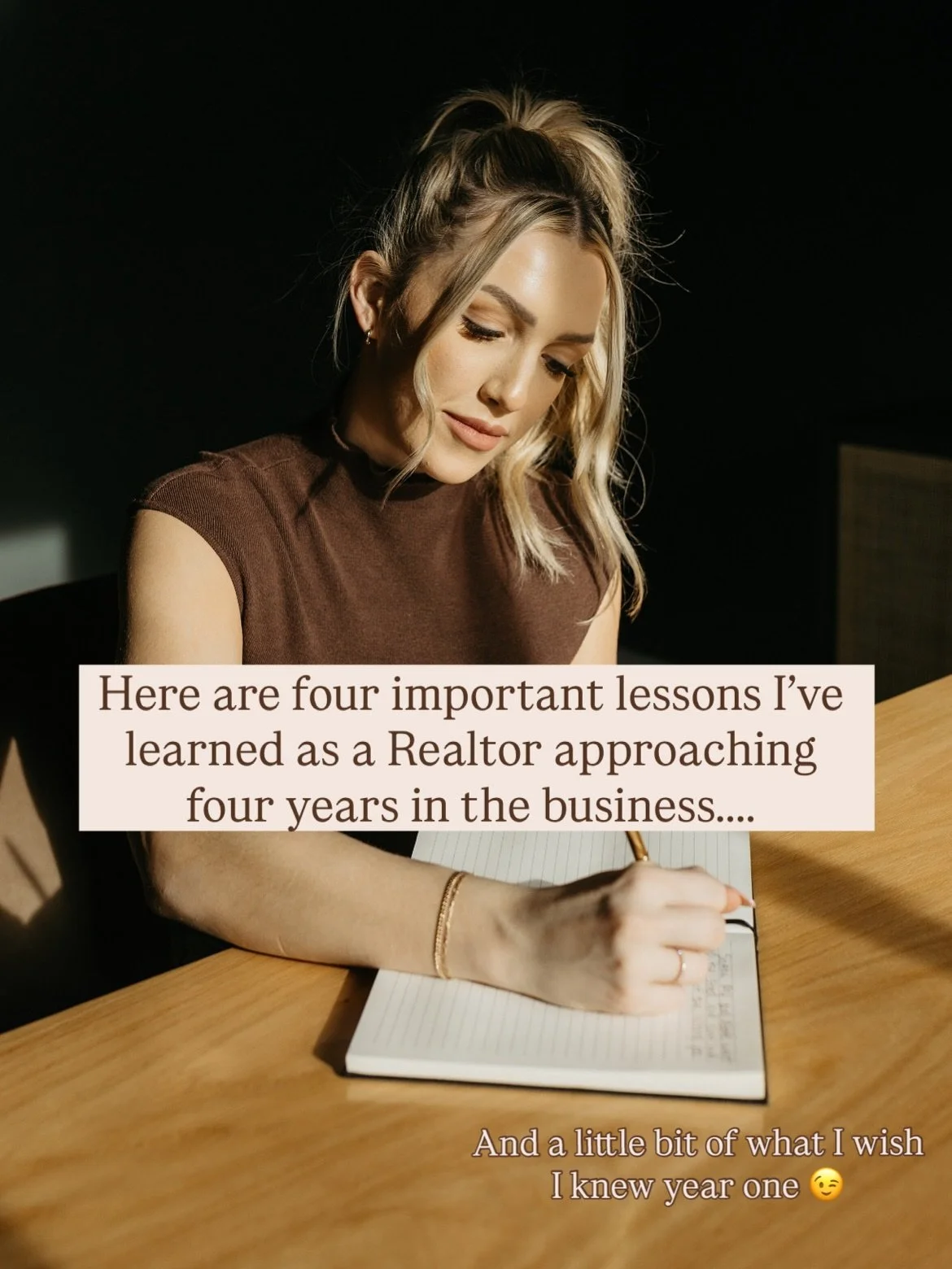 Agents&mdash; what&rsquo;s the most important lesson you&rsquo;ve learned so far in your career? 👀

What advice would you give to your younger self when you first started in real estate? I&rsquo;d tell myself to put my blinders on and do what feels 