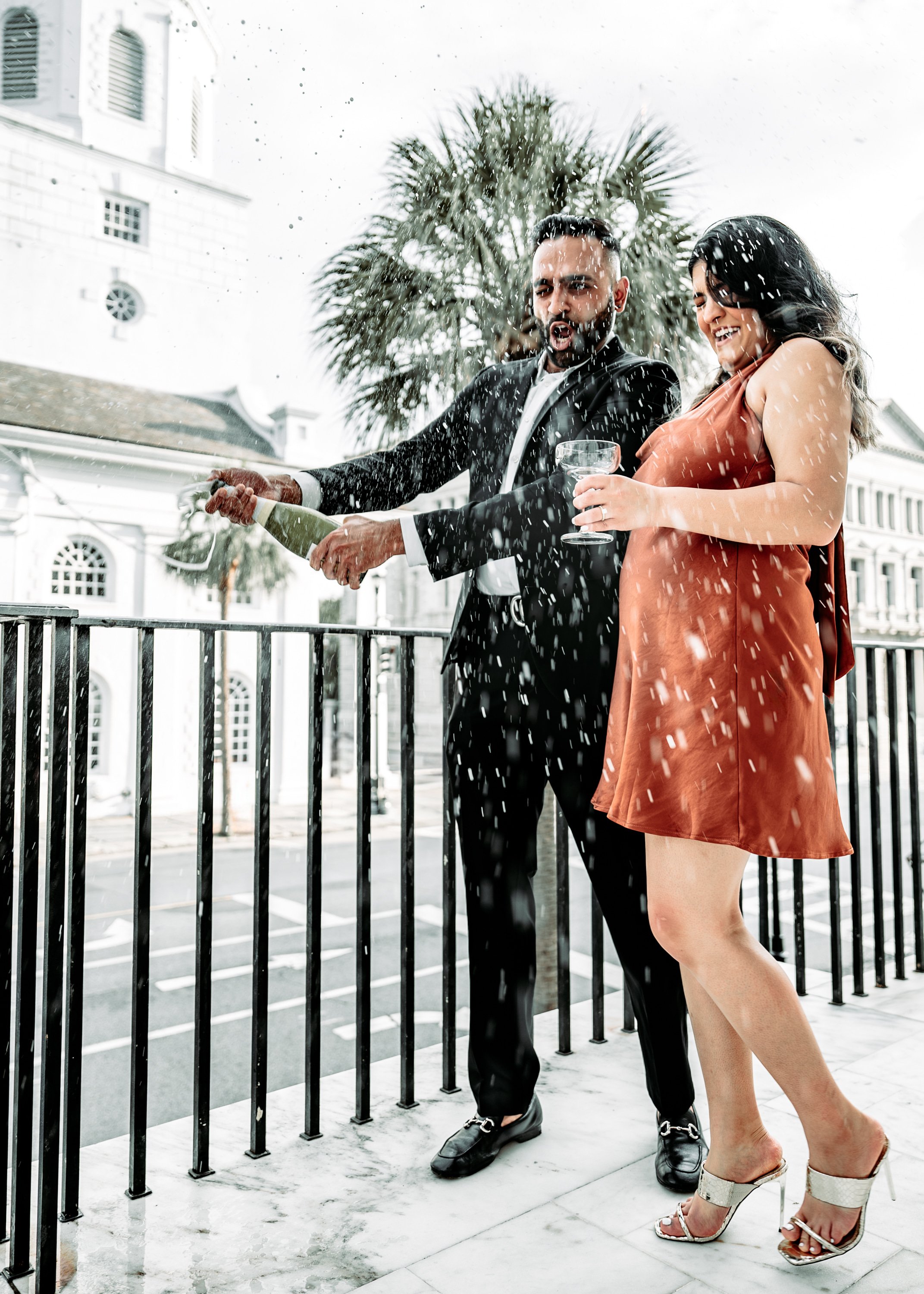 Photography for Bhavin + Anvi's Save The Date - Charleston, South Carolina