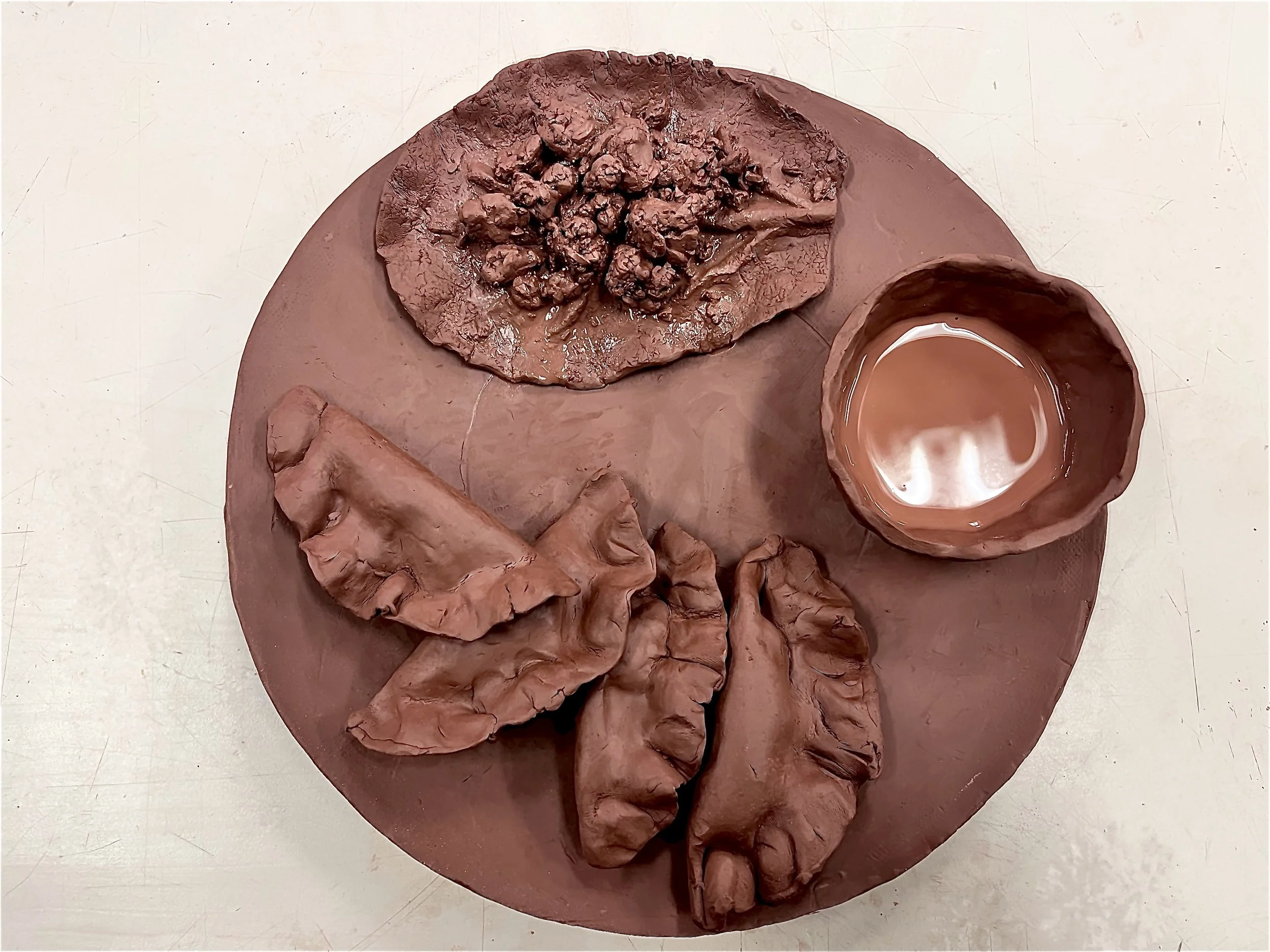 ART II FINAL "MY LUNCH" - UNFIRED CLAY 