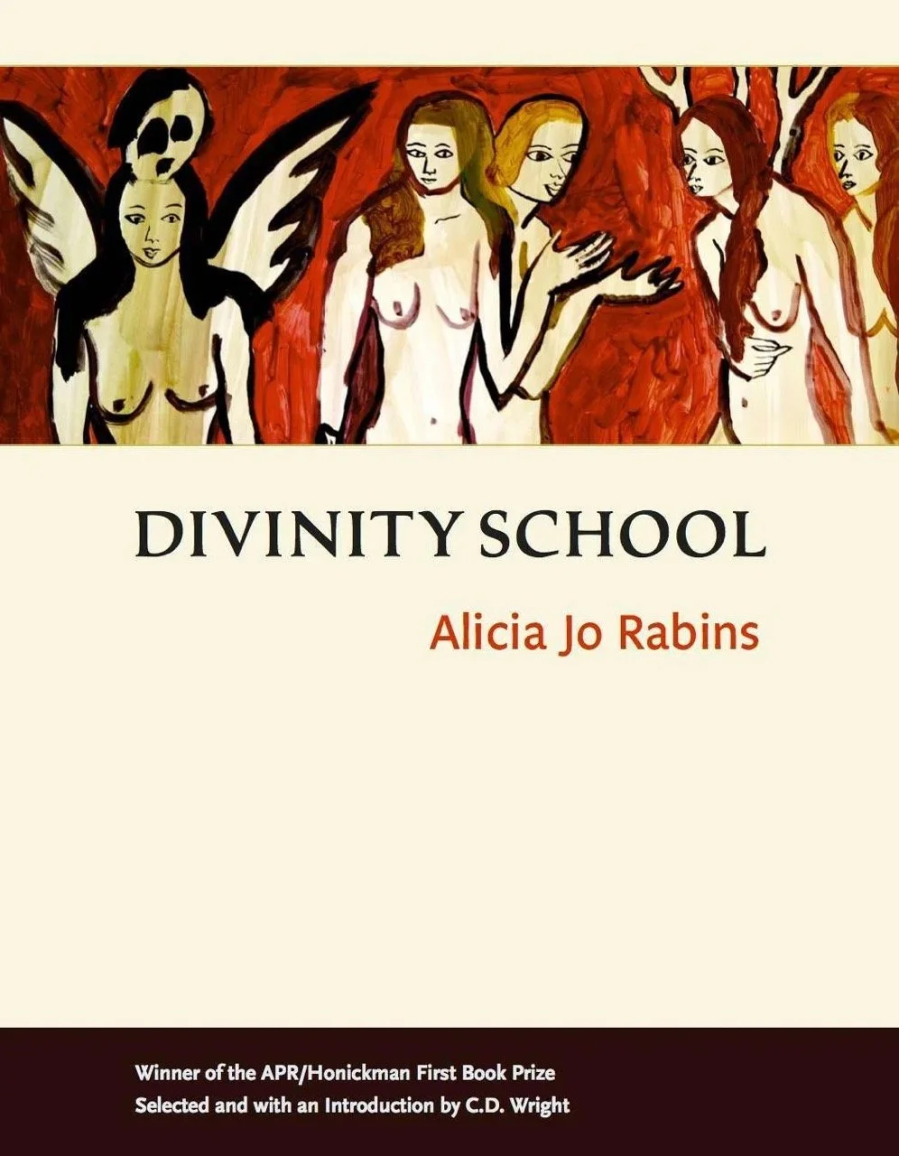 Cover of Alicia's poetry book, Divinity School (winner of the APR/Honickman First Book Prize)