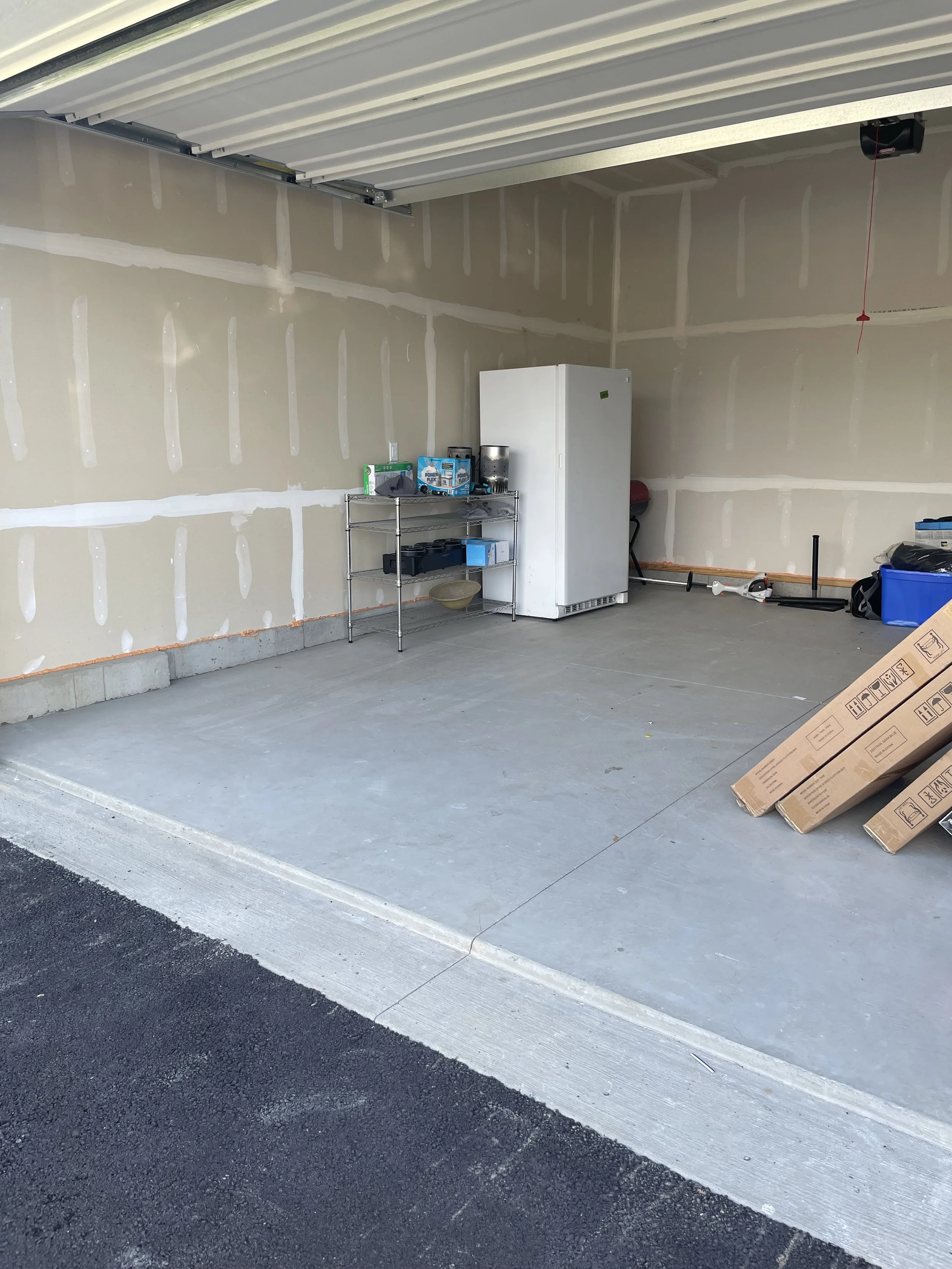 Storage locker after trash removal